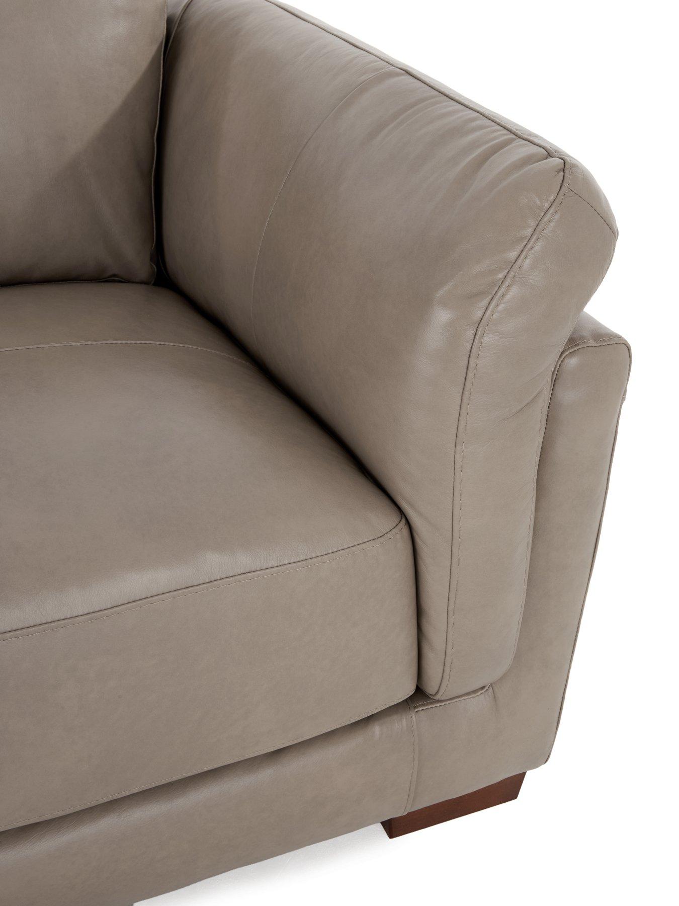 Image 4 of 5 of The Very Collection Morena 3 + 2 Seater Leather Sofa Set - FSC&reg; Certified