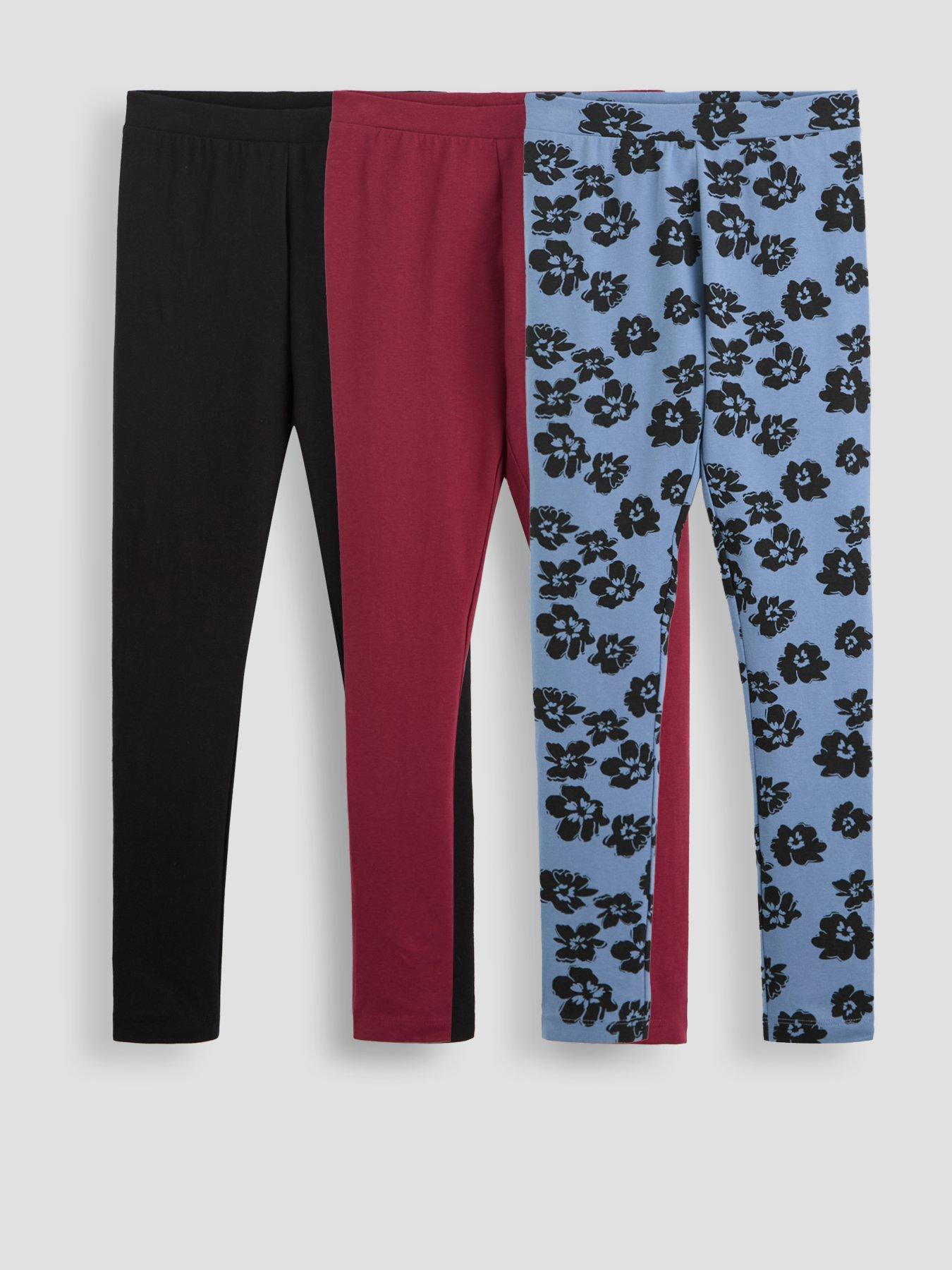 The Very Collection Girls 3 Pack Floral Legging - Multi