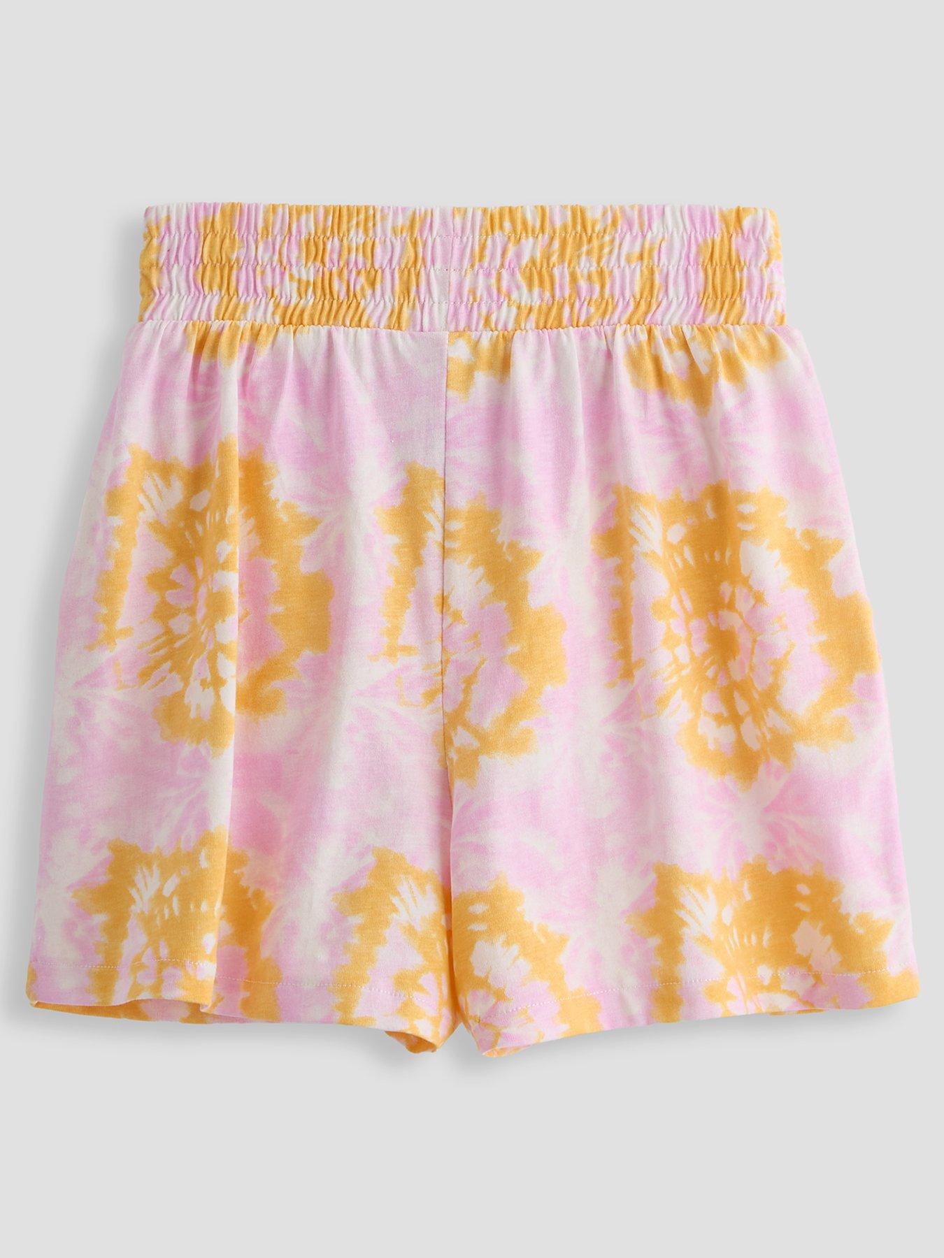 Image 3 of 5 of The Very Collection Girls 3 Pack Shirred Waist Shorts - Multi