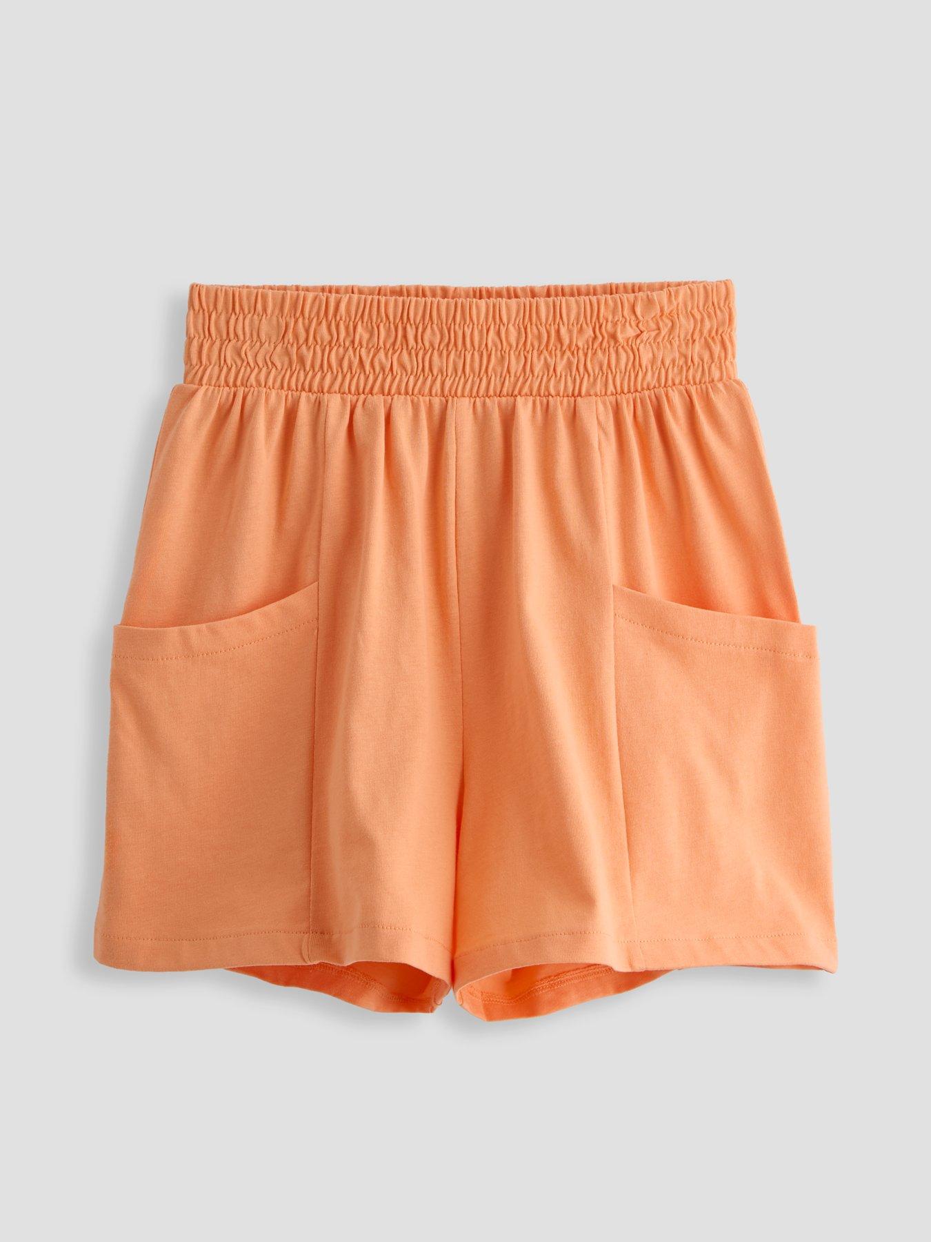 Image 4 of 5 of The Very Collection Girls 3 Pack Shirred Waist Shorts - Multi