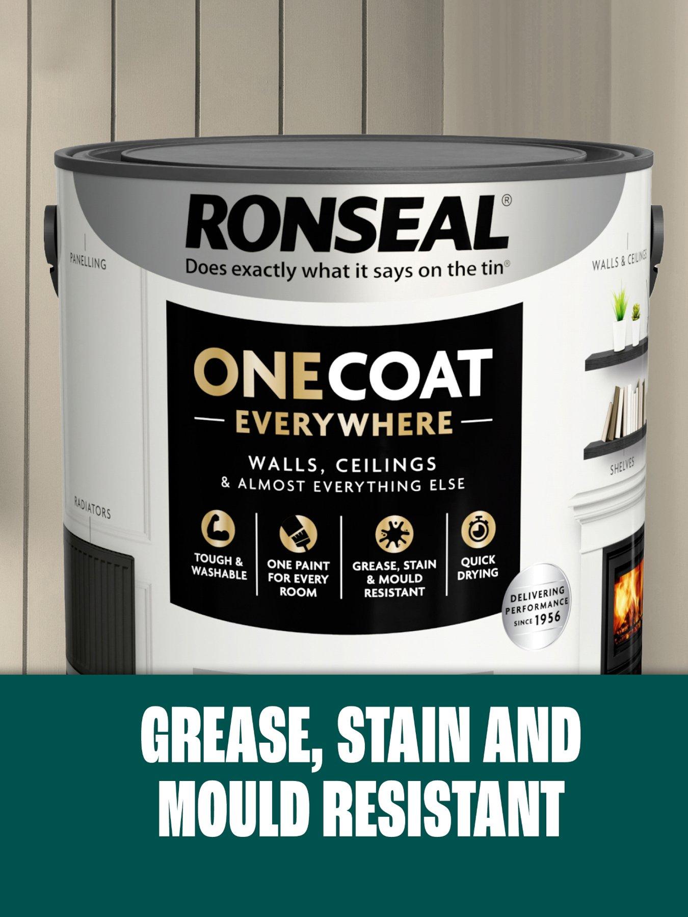 Image 4 of 7 of Ronseal One Coat Everywhere Interior Paint Clay Matt 5 Litre