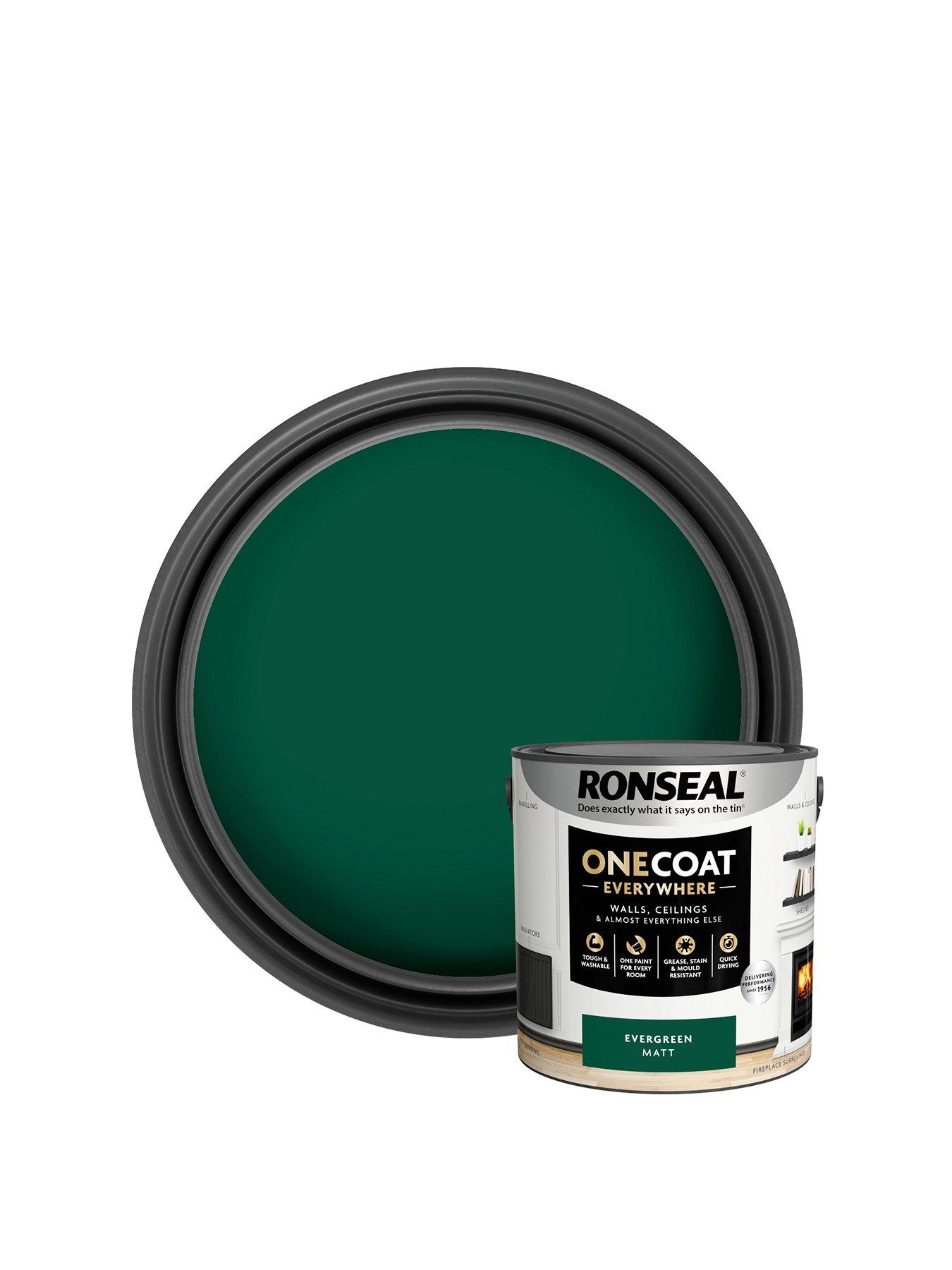 Ronseal One Coat Everywhere Interior Paint Evergreen Matt 2.5 Litre