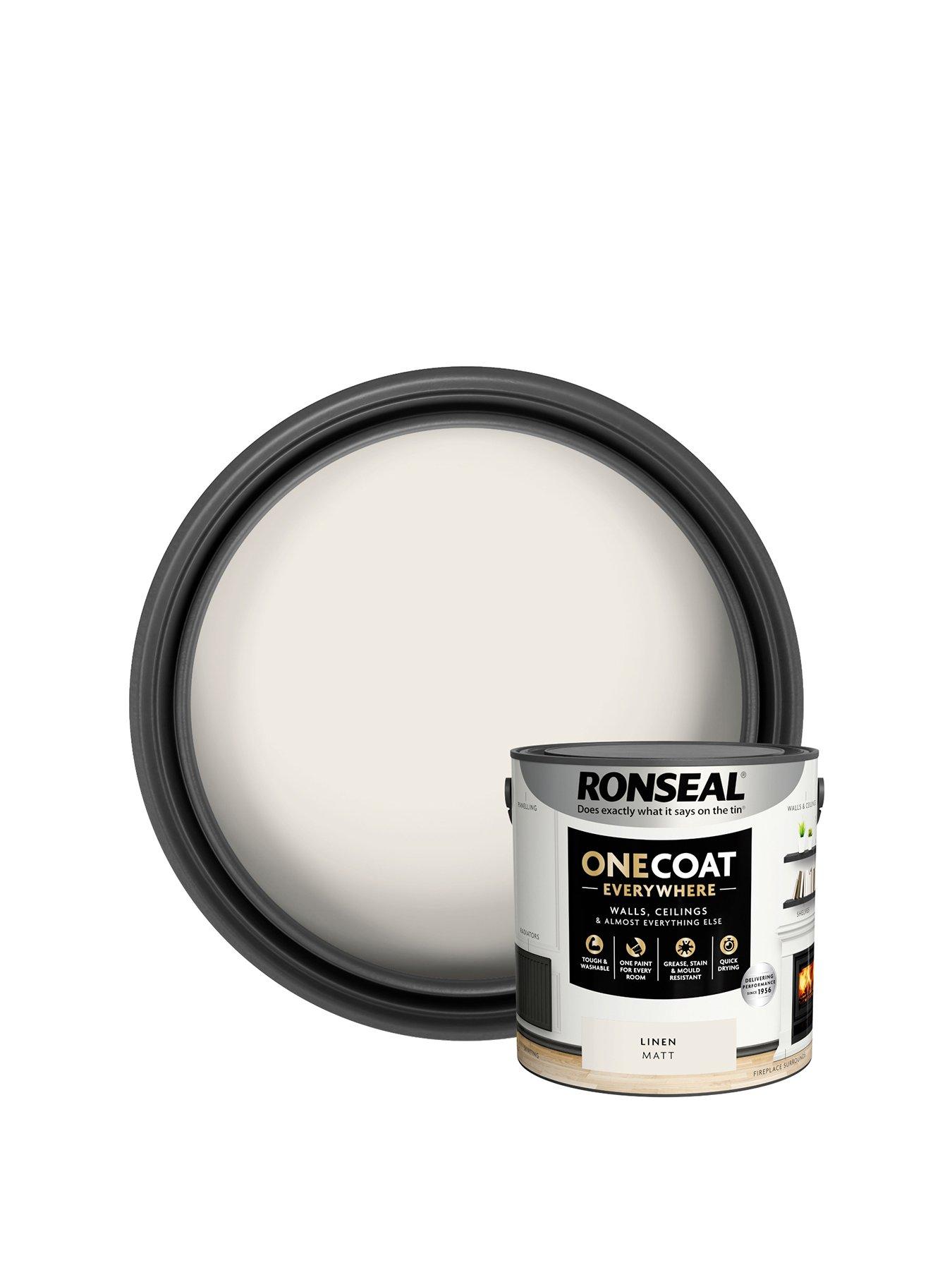 Ronseal One Coat Everywhere Interior Paint Linen Matt 2.5 Litre