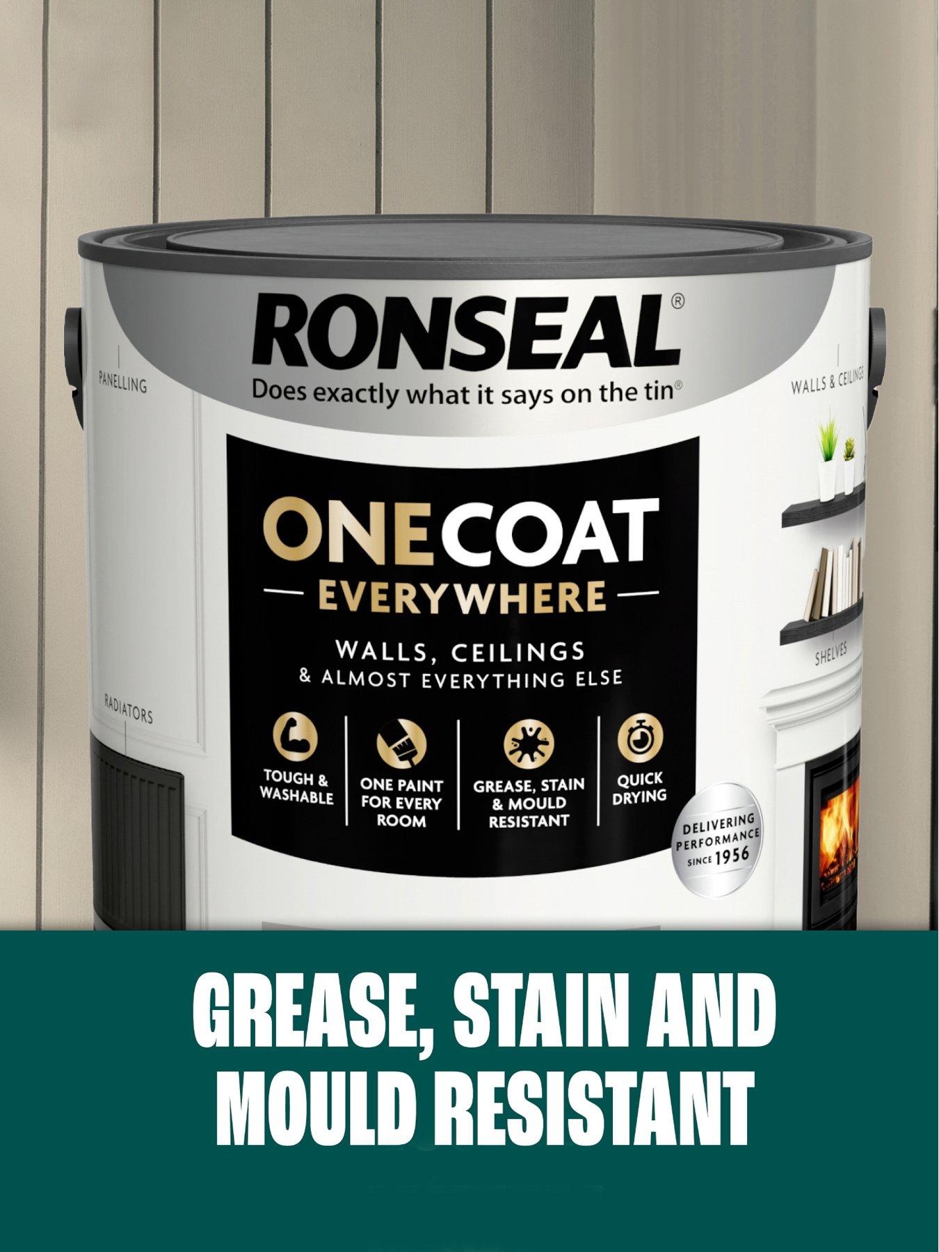 Image 4 of 7 of Ronseal One Coat Everywhere Interior Paint Linen Matt 5 Litre