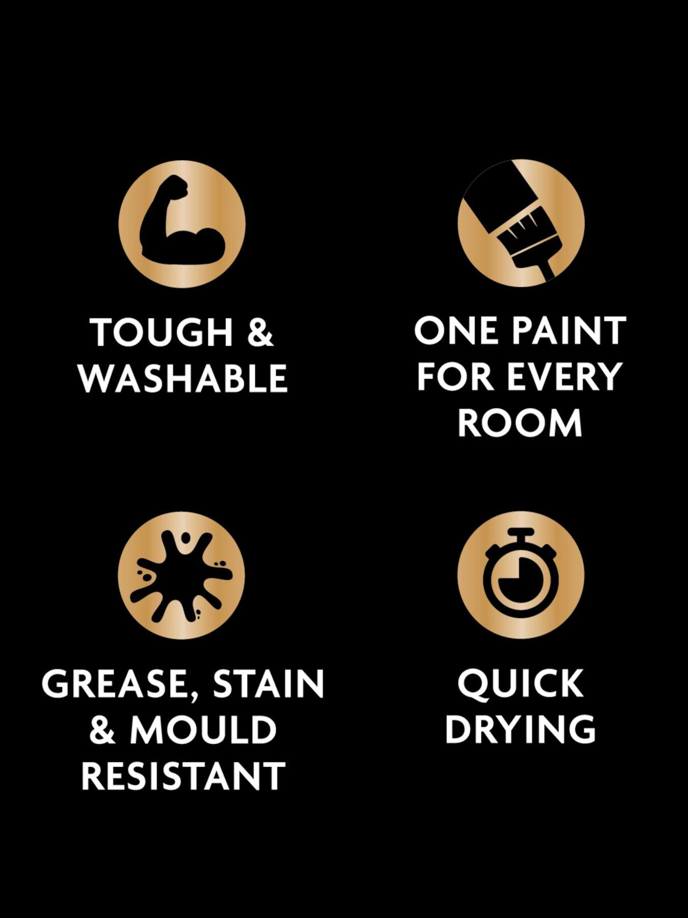 Image 6 of 7 of Ronseal One Coat Everywhere Interior Paint Linen Matt 5 Litre