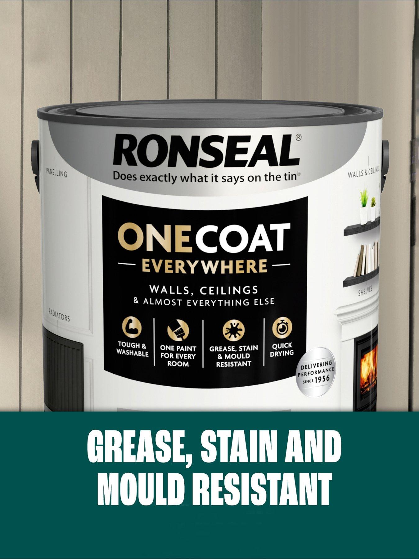 Image 4 of 7 of Ronseal One Coat Everywhere Interior Paint Muted Jade Matt 2.5 Litre