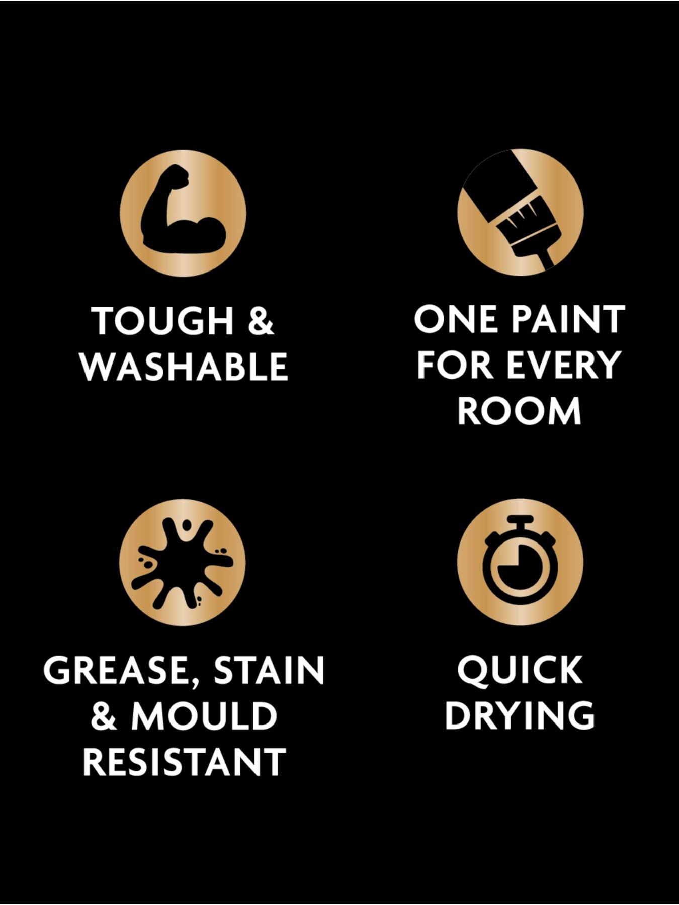 Image 6 of 7 of Ronseal One Coat Everywhere Interior Paint Olive Matt 2.5 Litre