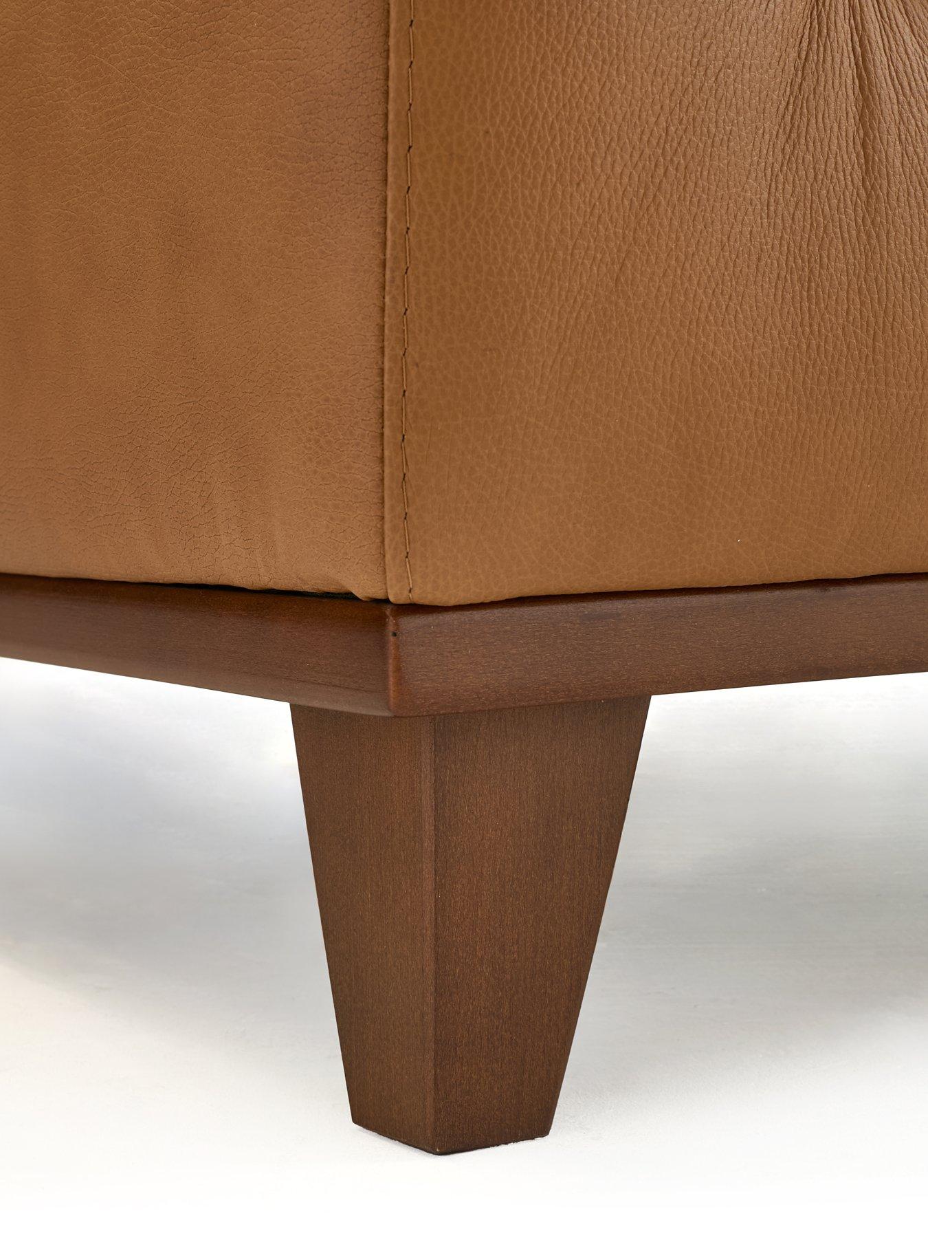 Image 5 of 7 of The Very Collection Chiswick 3 Seater Leather Sofa + Snuggle Chair Set - FSC&reg; Certified
