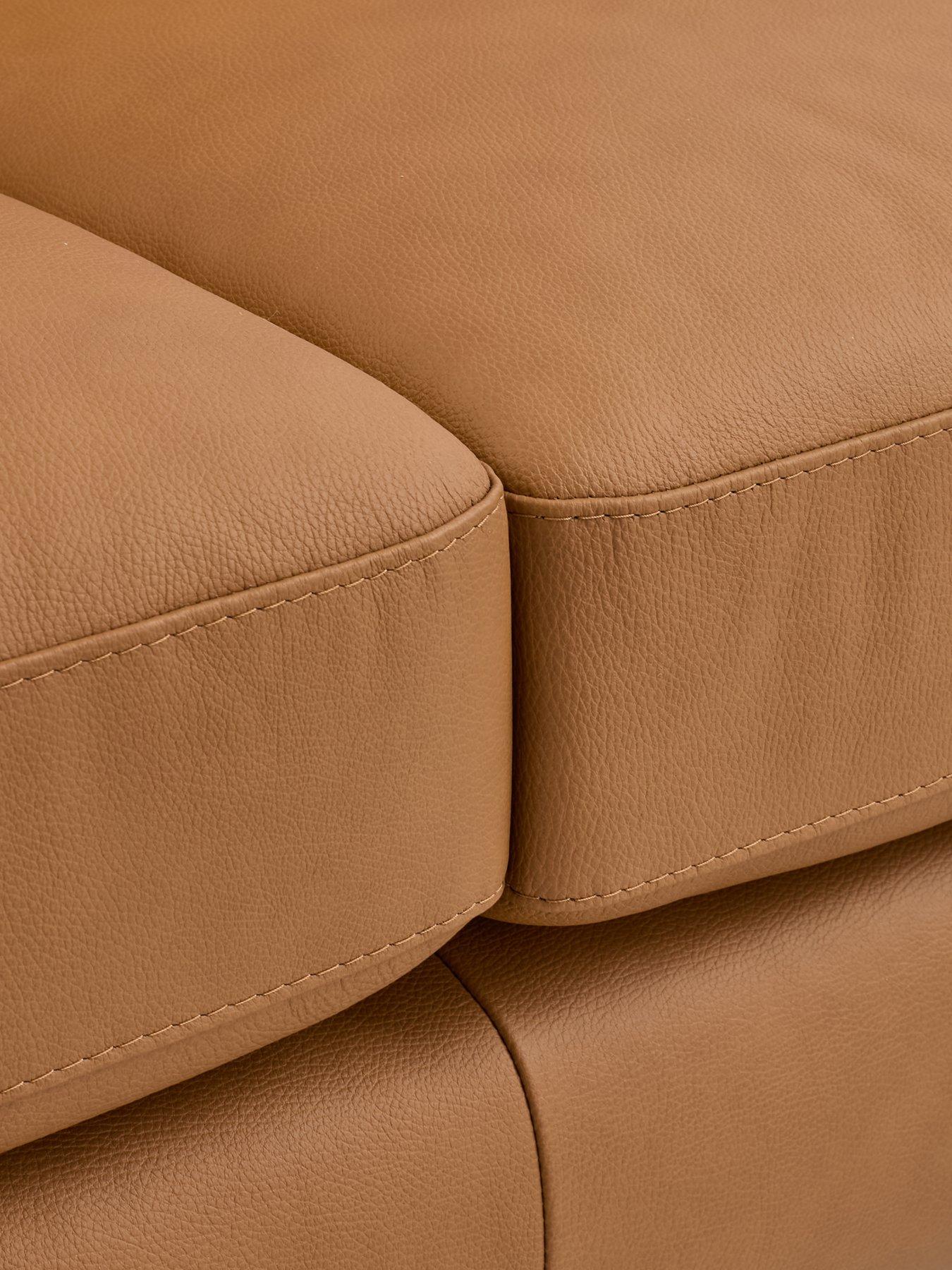 Image 6 of 7 of The Very Collection Chiswick 3 Seater Leather Sofa + Snuggle Chair Set - FSC&reg; Certified