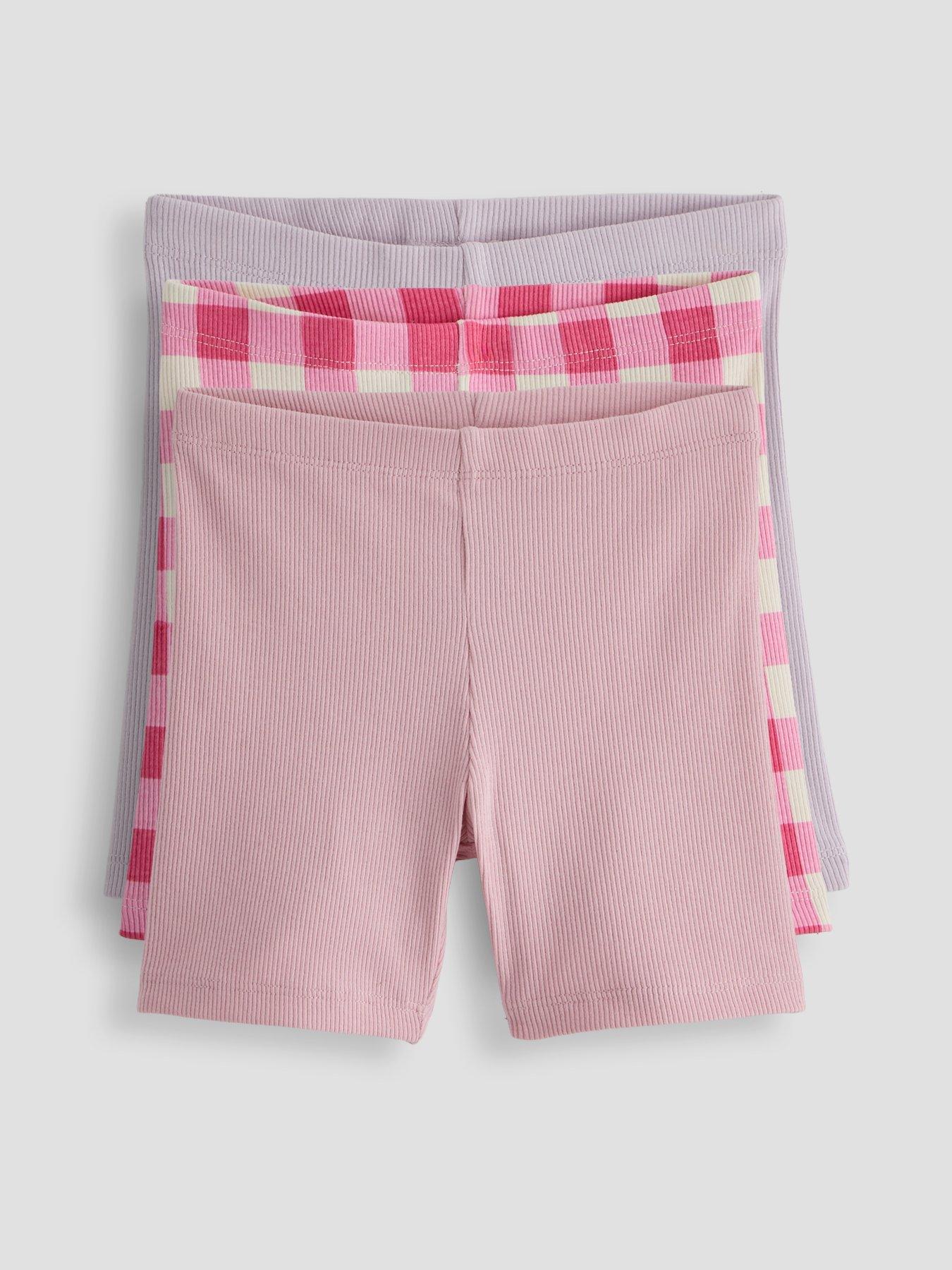 The Very Collection Girls 3 Pack Rib Cycling Short