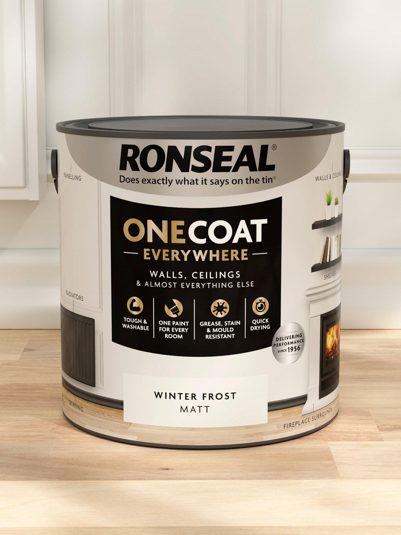 Image 3 of 7 of Ronseal One Coat Everywhere Interior Winter Frost Matt 2.5 Litre