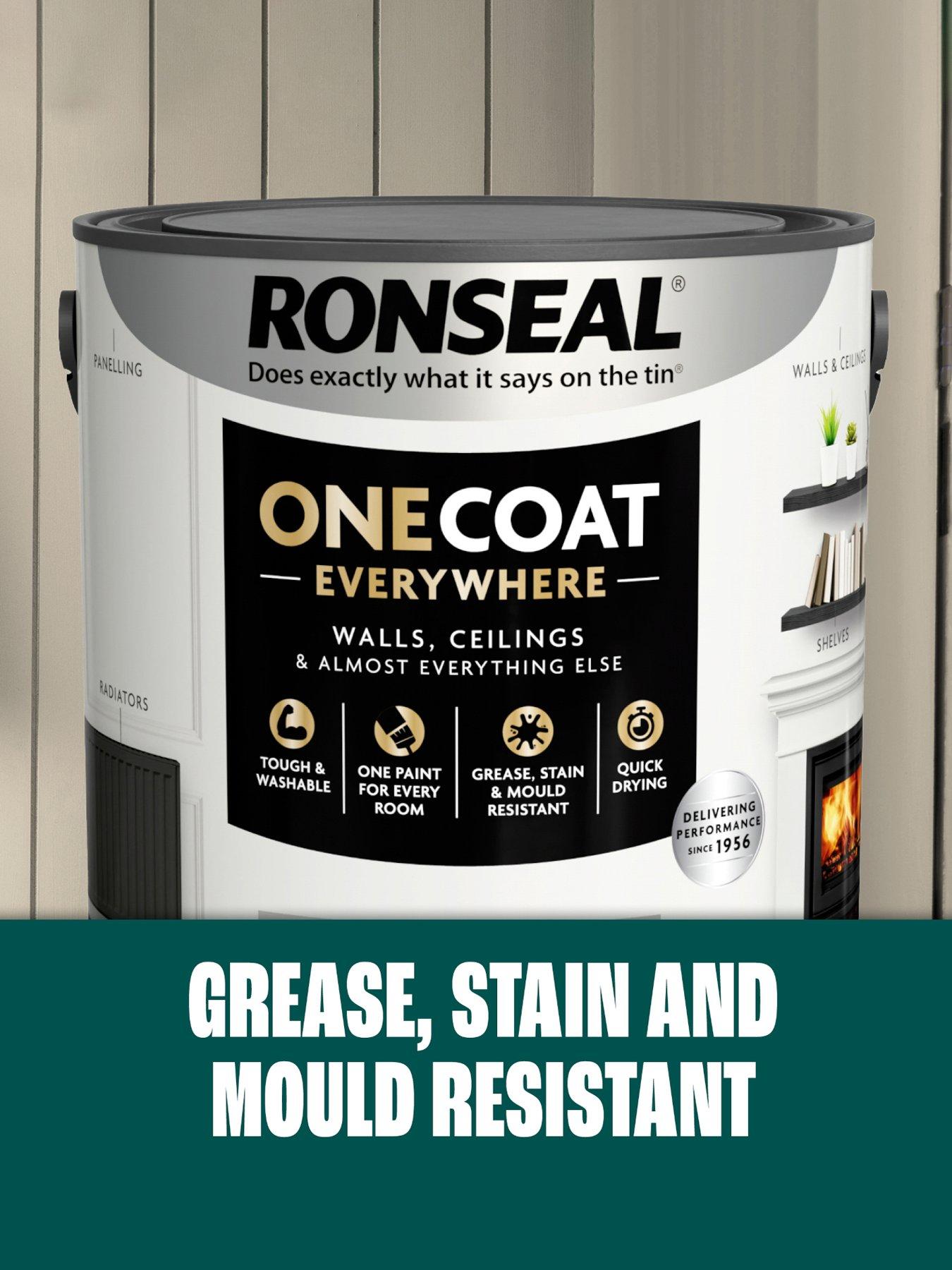 Image 4 of 7 of Ronseal One Coat Everywhere Interior Winter Frost Matt 2.5 Litre