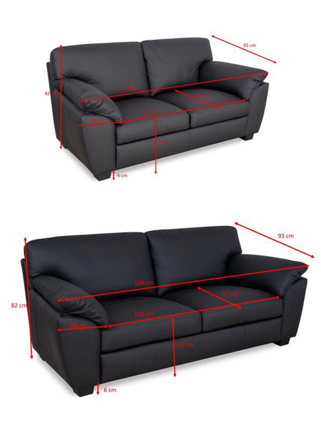 Image 7 of 7 of The Very Collection Montreal 3 + 2 Seater Leather Sofa Set - FSC&reg; Certified