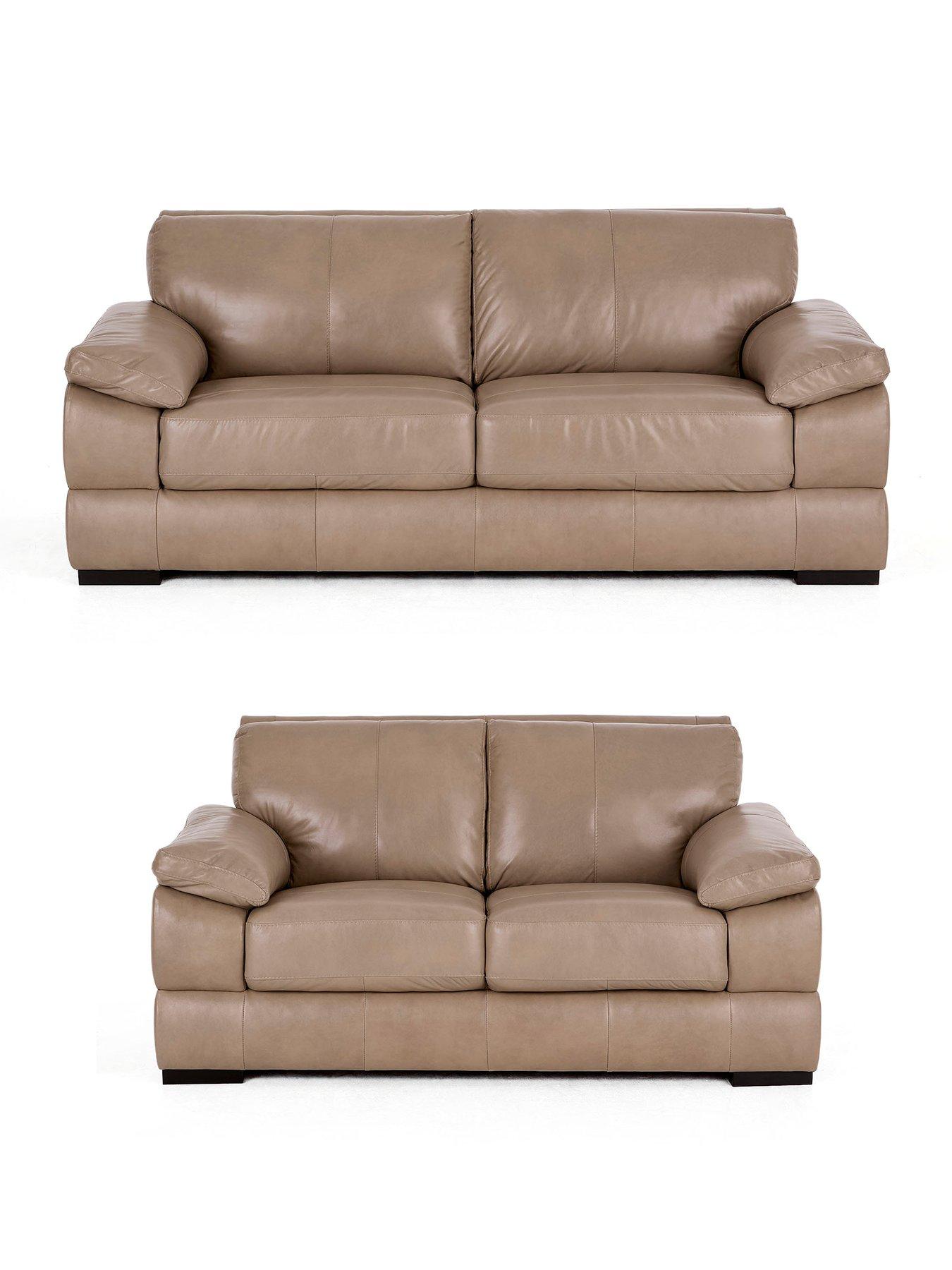 Image 2 of 7 of The Very Collection Marlow 3 Seater&nbsp;+ 2 Seater Leather Sofa Set (Buy &amp; SAVE!) - FSC&reg; Certified