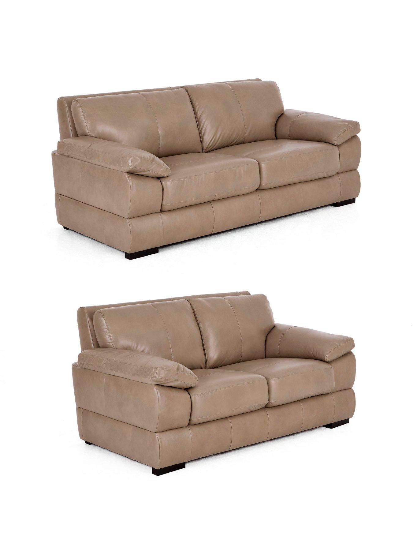 Image 3 of 7 of The Very Collection Marlow 3 Seater&nbsp;+ 2 Seater Leather Sofa Set (Buy &amp; SAVE!) - FSC&reg; Certified