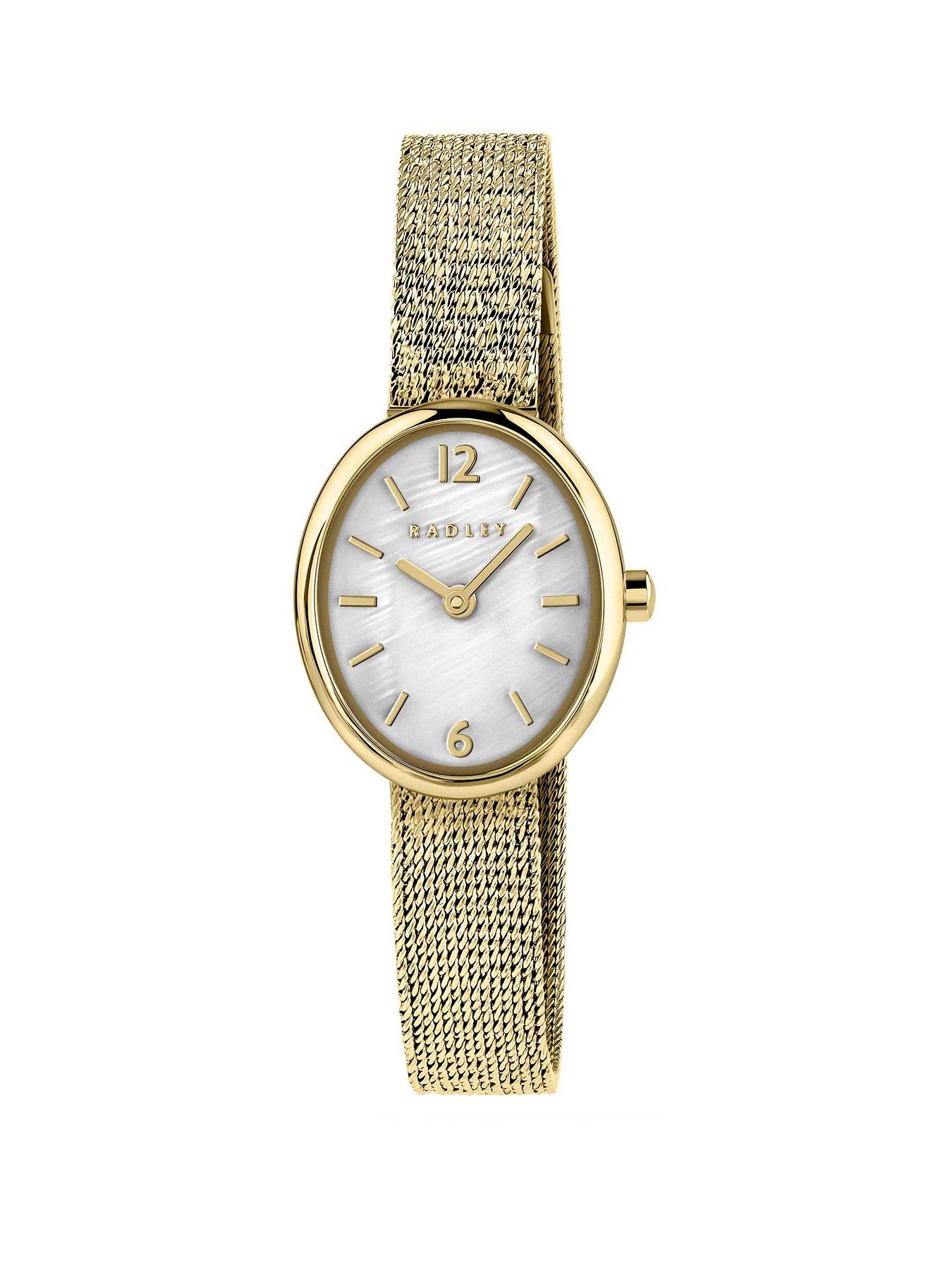 Radley Ladies Oval Gold Nugget Mesh Watch