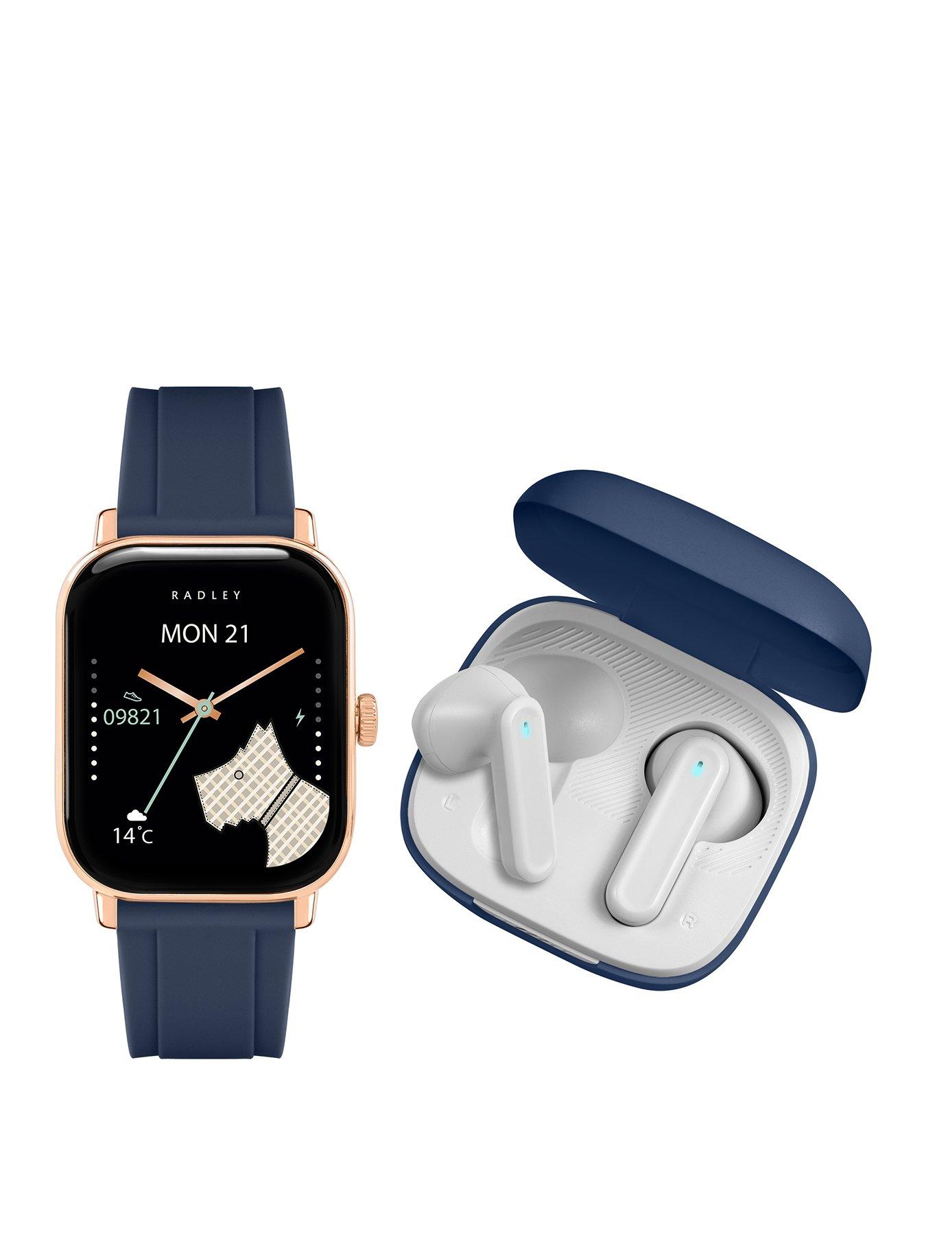 Radley Series 56 Ink Silicone Strap Smartwatch  &  Tws Set - TFT/Calling