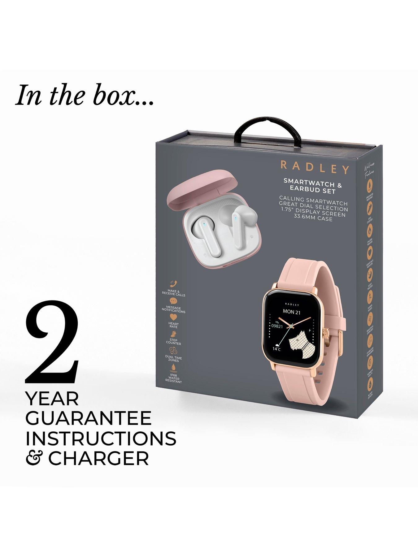 Image 6 of 7 of Radley Series 56 Cobweb Silicone Strap Smartwatch &amp; Tws Set - TFT/Calling