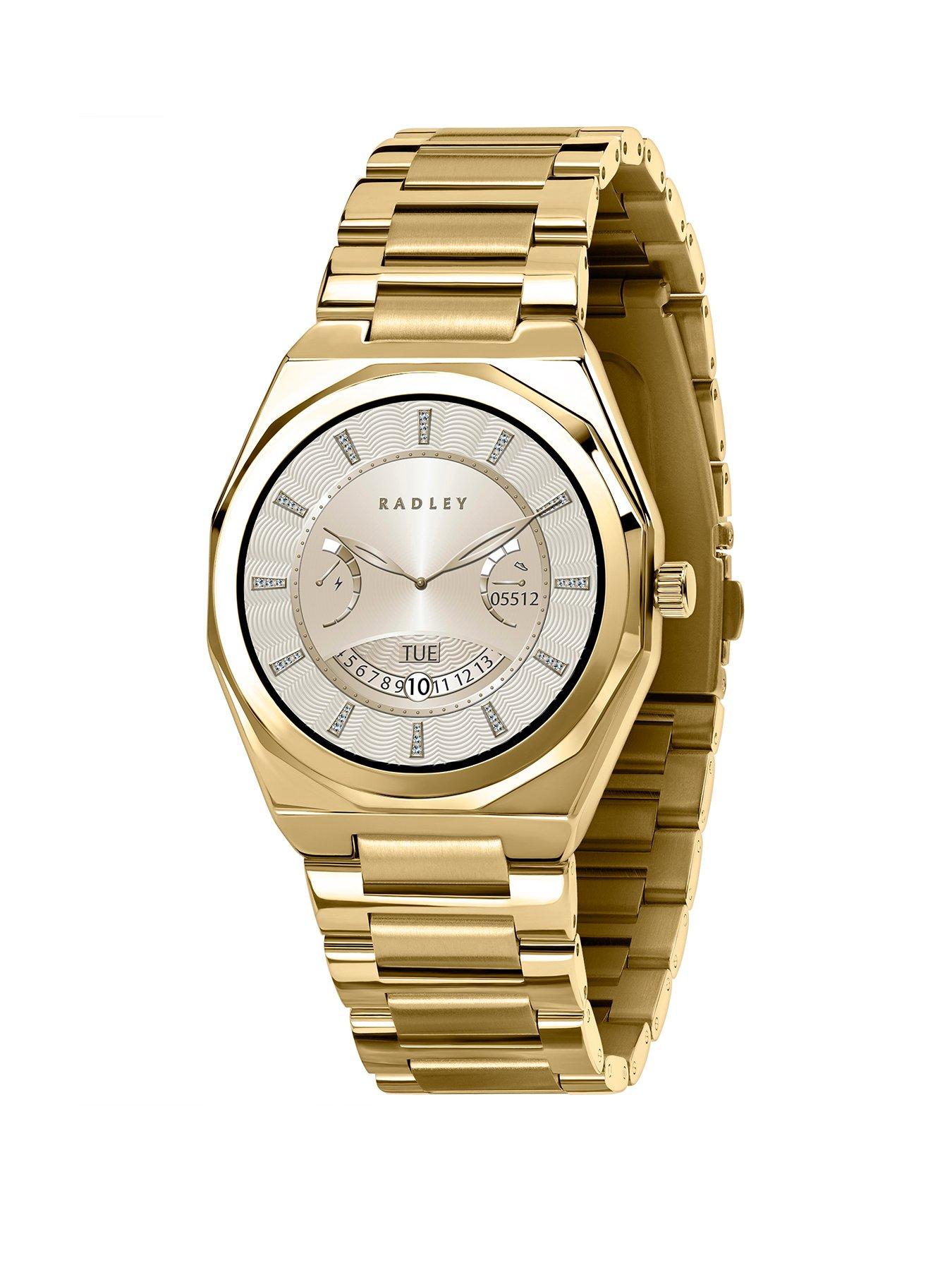 Radley Series 47 Shaped Bezel Pale Gold Smart Watch - Amoled/Calling