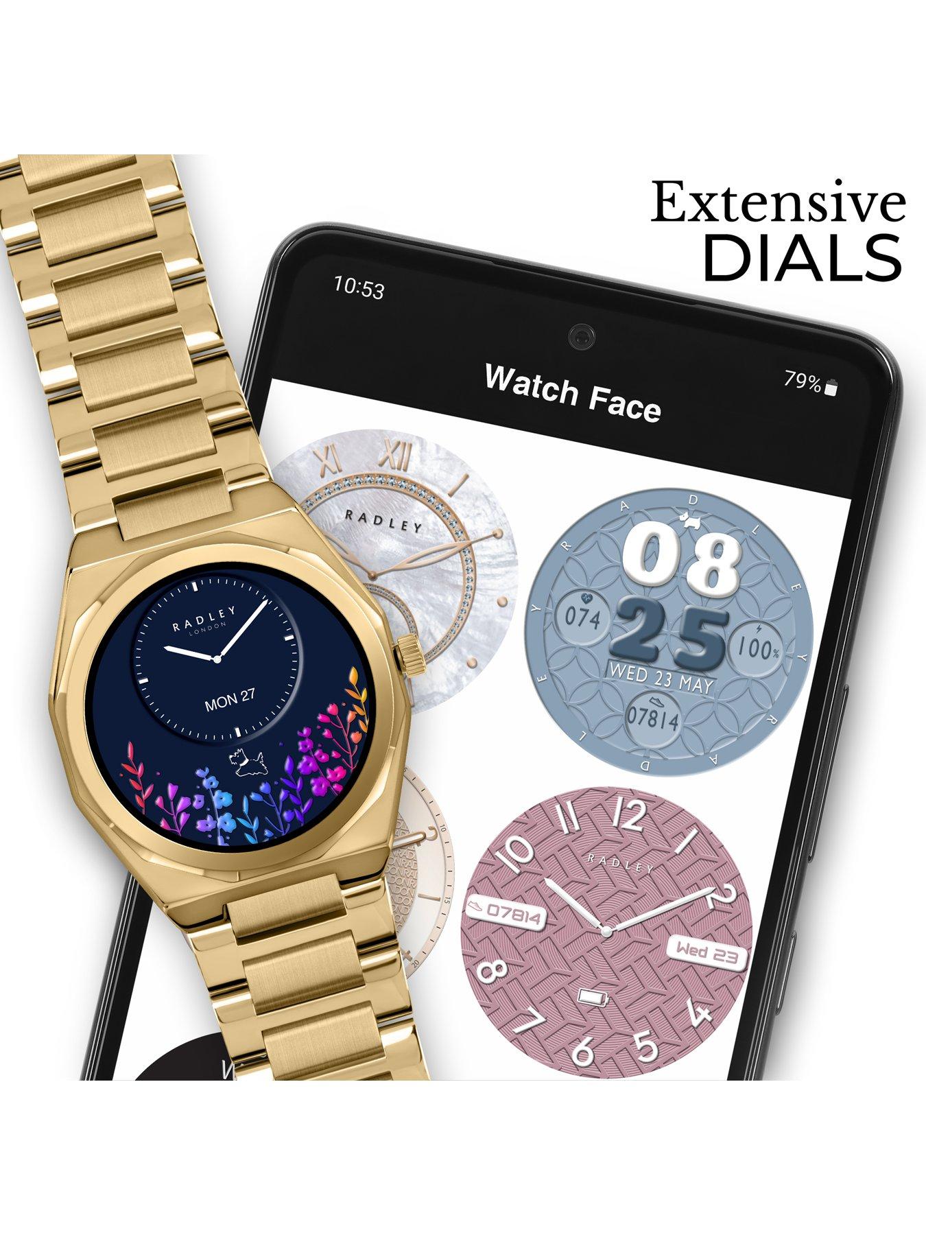 Image 4 of 7 of Radley Series 47 Shaped Bezel Pale Gold Smart Watch - Amoled/Calling