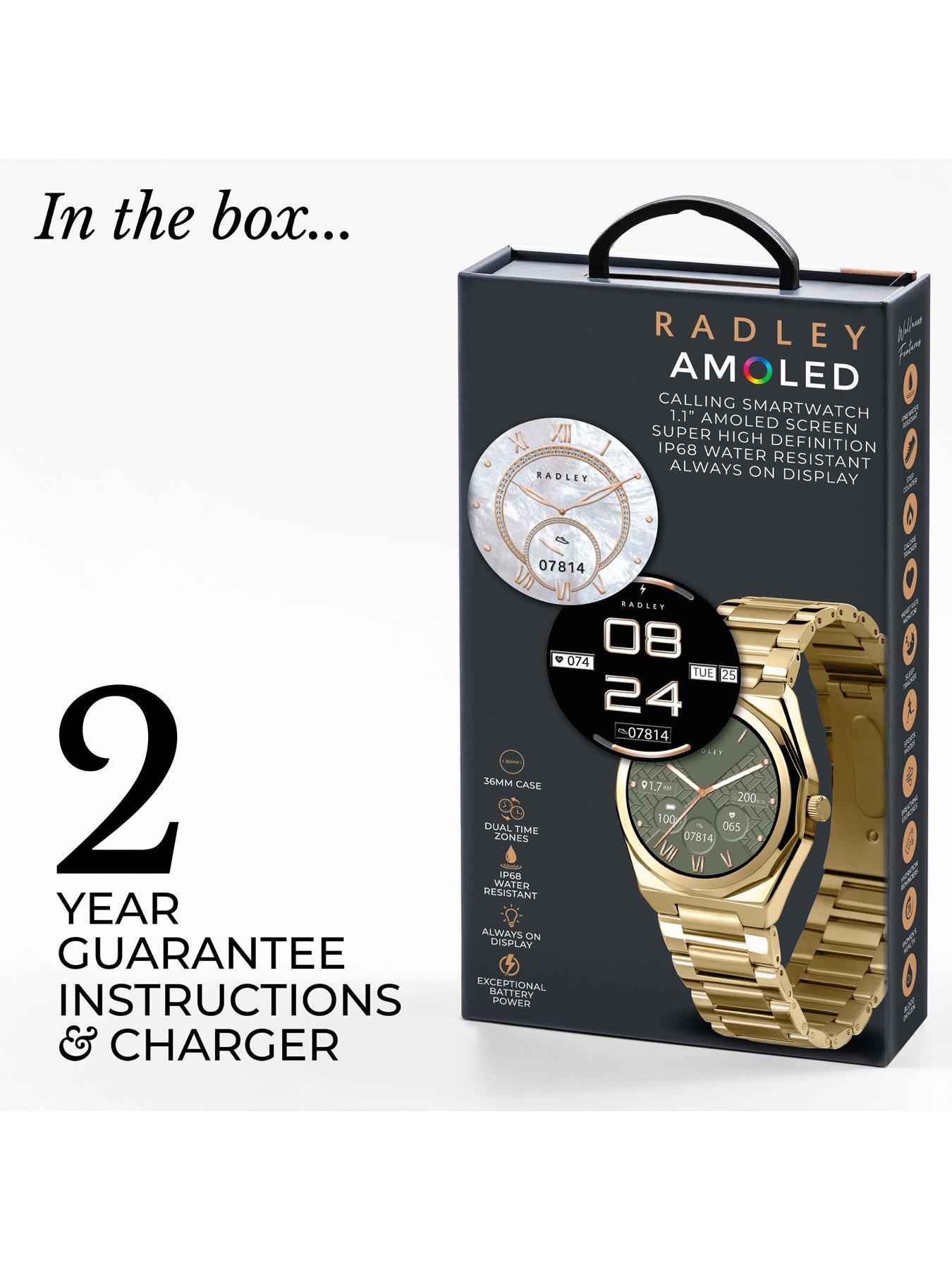 Image 6 of 7 of Radley Series 47 Shaped Bezel Pale Gold Smart Watch - Amoled/Calling