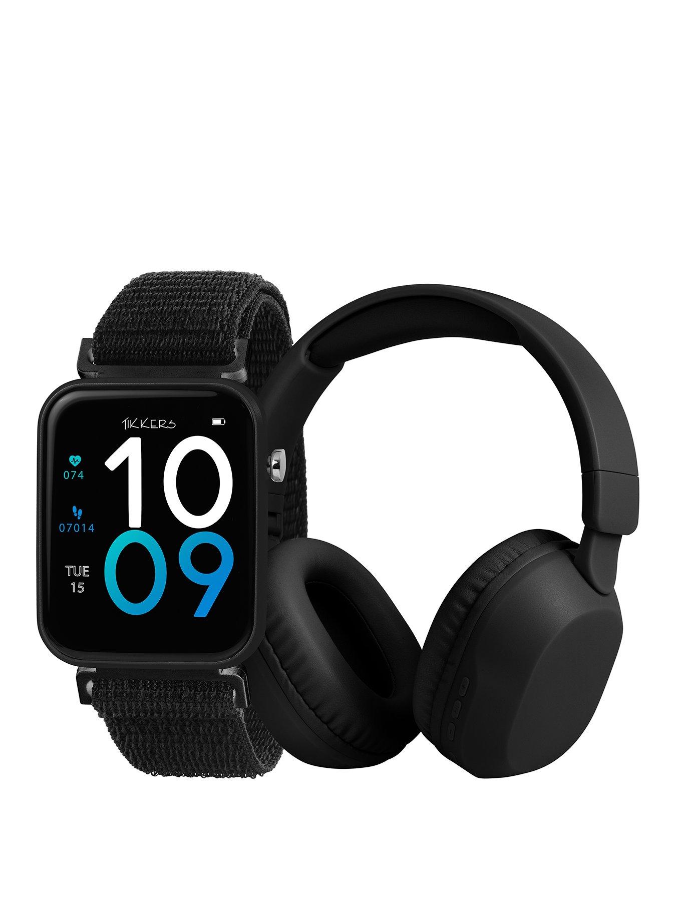 tikkers-black-riptape-strap-and-over-ear-headphone-set