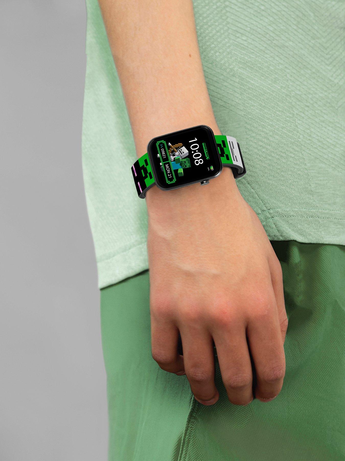 Image 2 of 5 of Minecraft Printed Strap Smart Watch