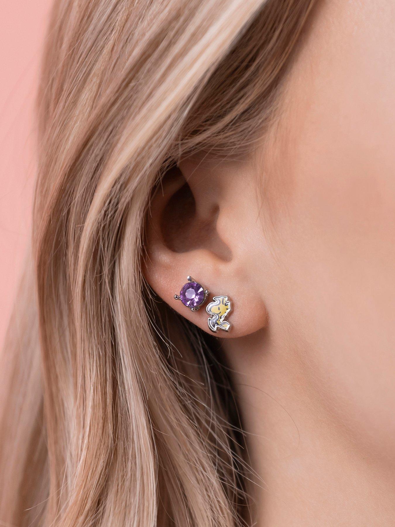 Image 2 of 4 of Snoopy Peanuts Snoopy Costume Earring Trio Set