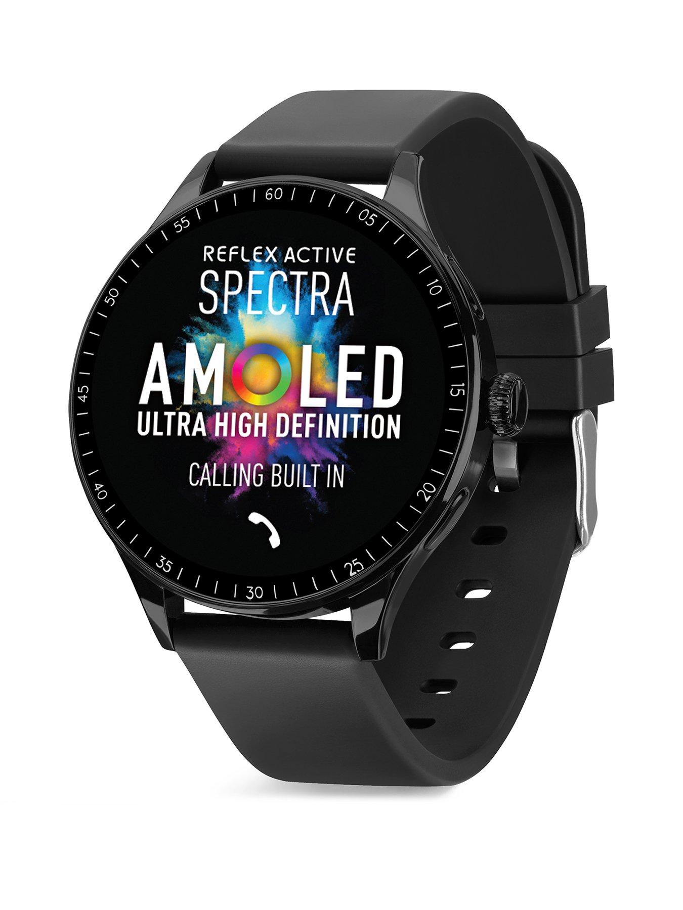 Reflex Active Spectra AMOLED Calling Smart Black Strap Watch | Very