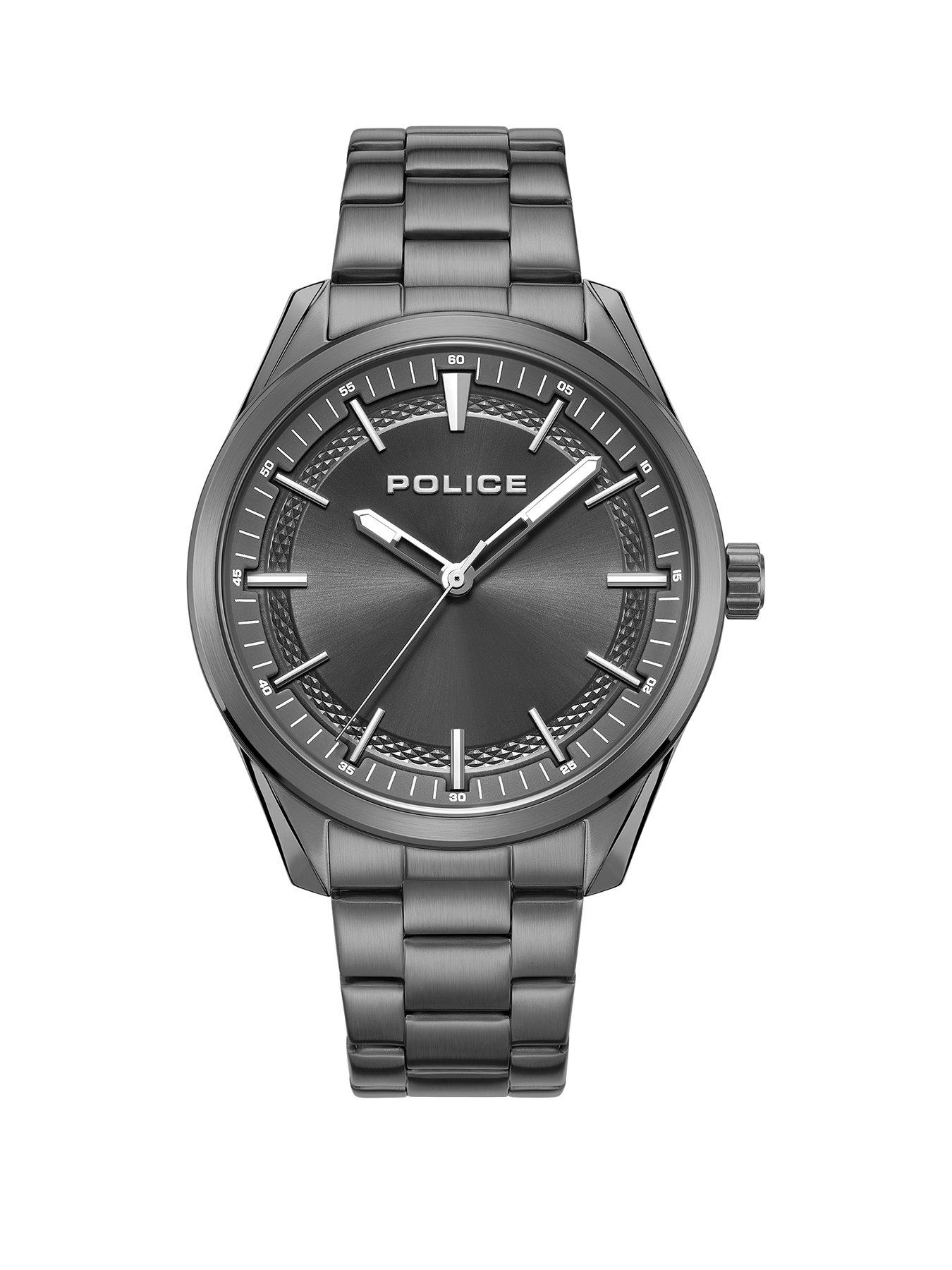 Police POLICE GENTS BLACK DIAL BLACK BRACELET WATCH