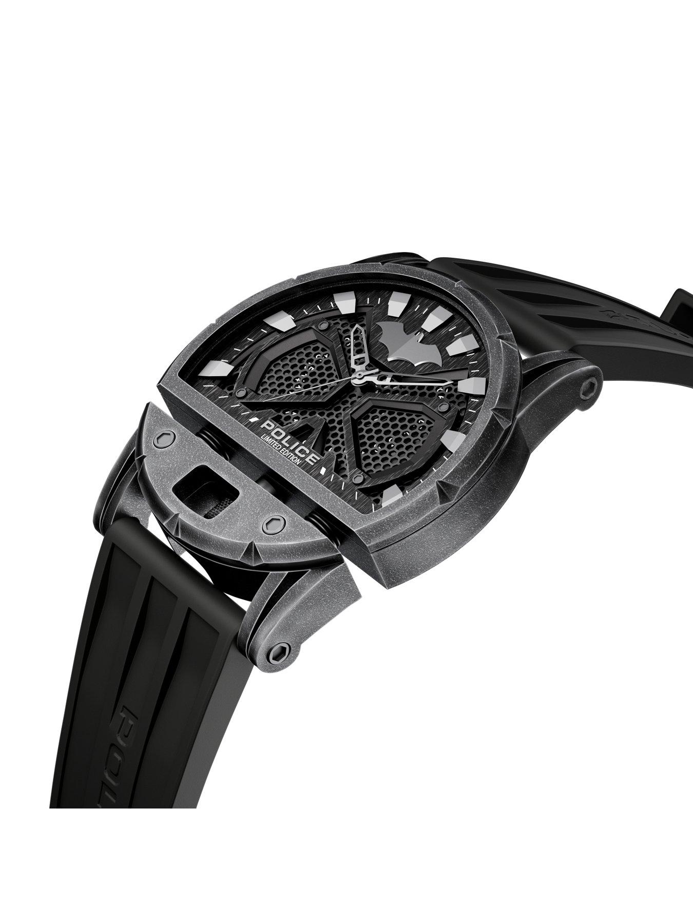 Image 2 of 3 of Police Gents Batman Dark Side Black Silicone Strap Watch&nbsp;