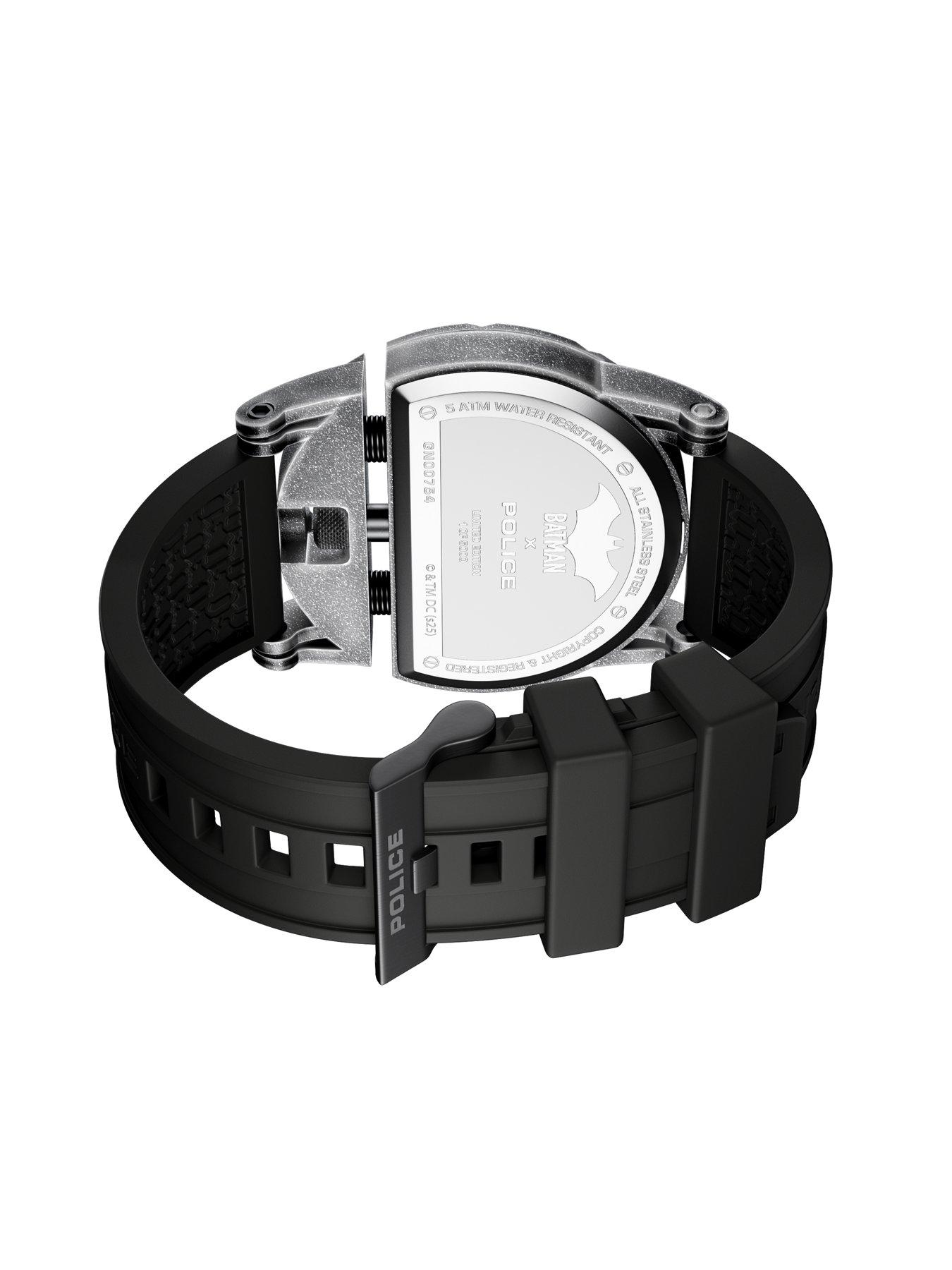 Image 3 of 3 of Police Gents Batman Dark Side Black Silicone Strap Watch&nbsp;