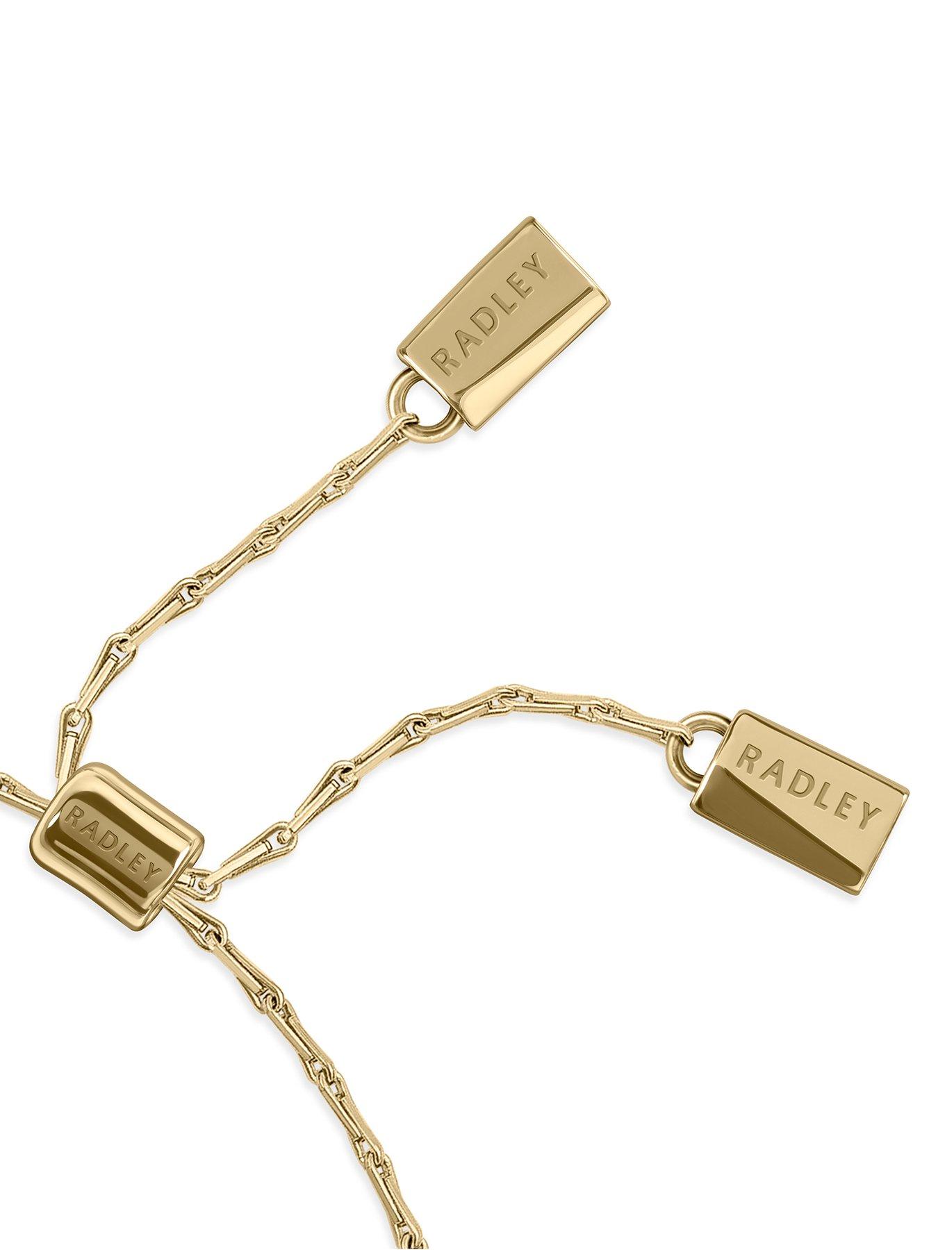 Image 3 of 4 of Radley 18ct GP MOP Heart Flower Friendship Bracelet