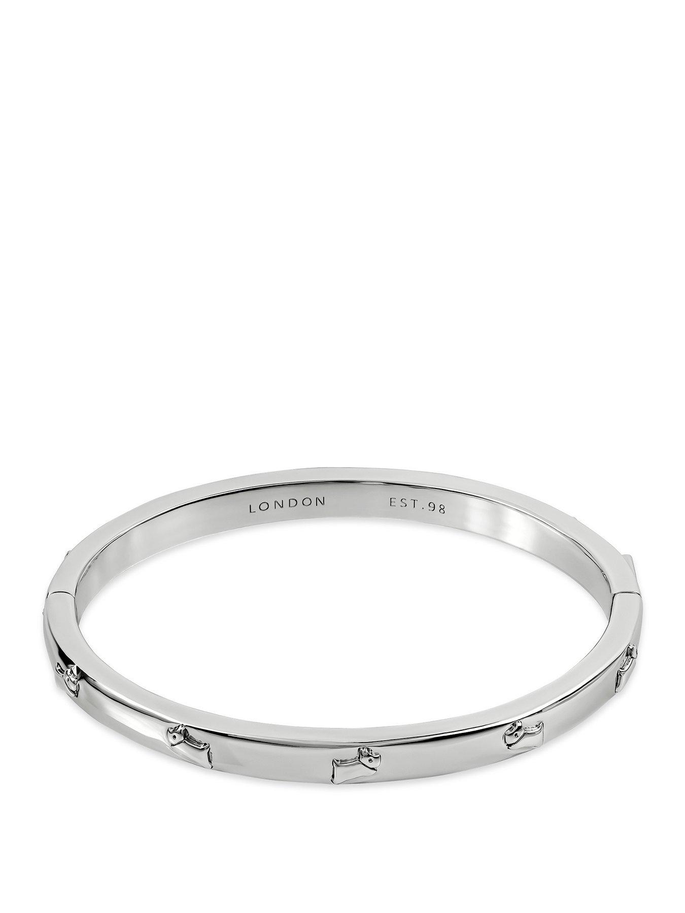 Image 1 of 5 of Radley Silver Jumping Dog Bangle
