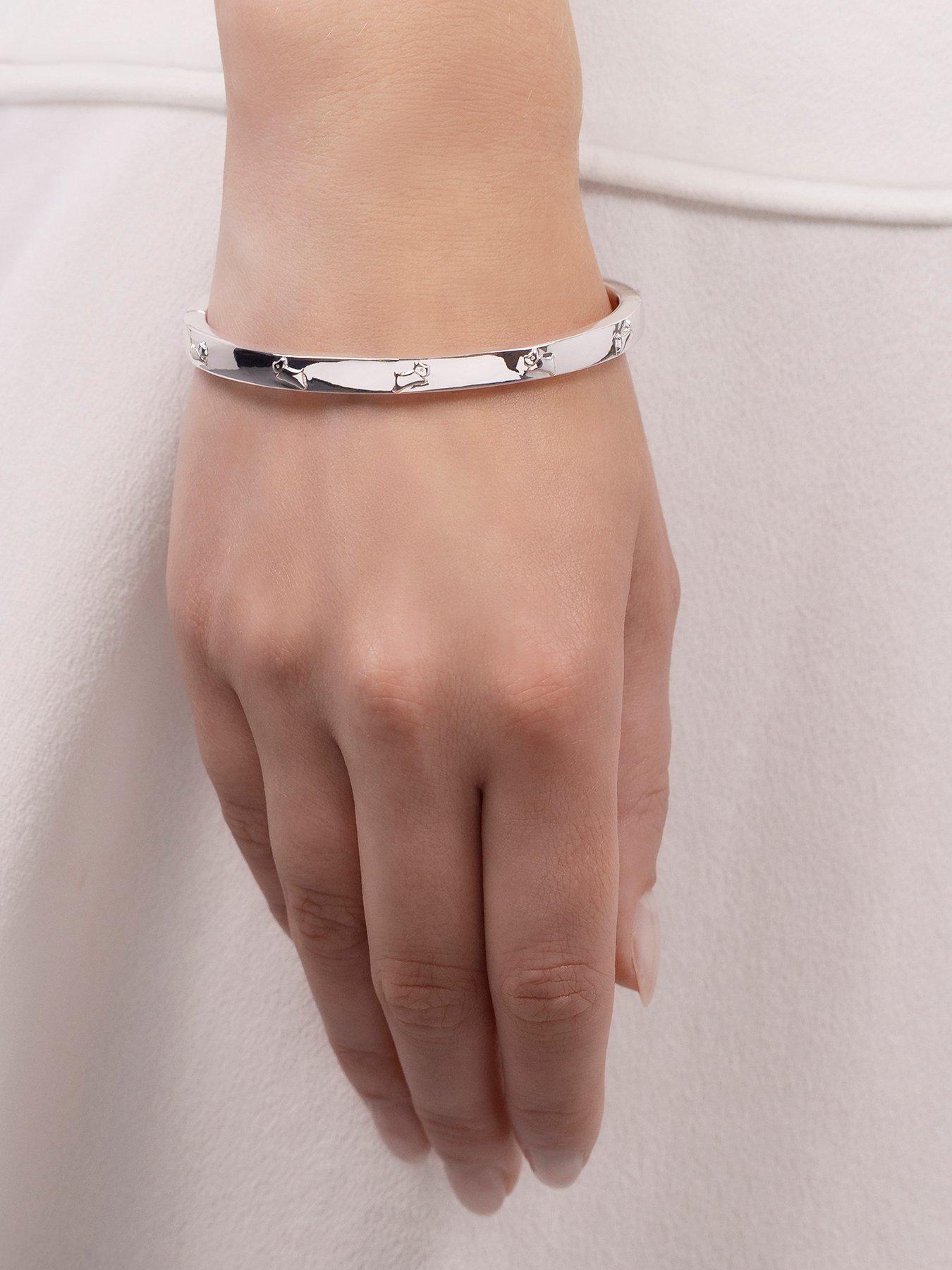 Image 4 of 5 of Radley Silver Jumping Dog Bangle