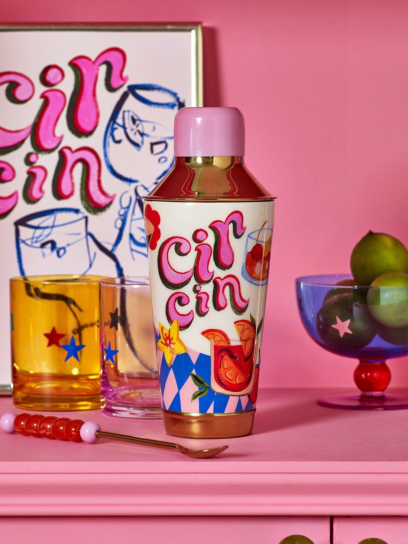 Eleanor Bowmer Cocktail Shaker  &  4 Piece Bar Tools