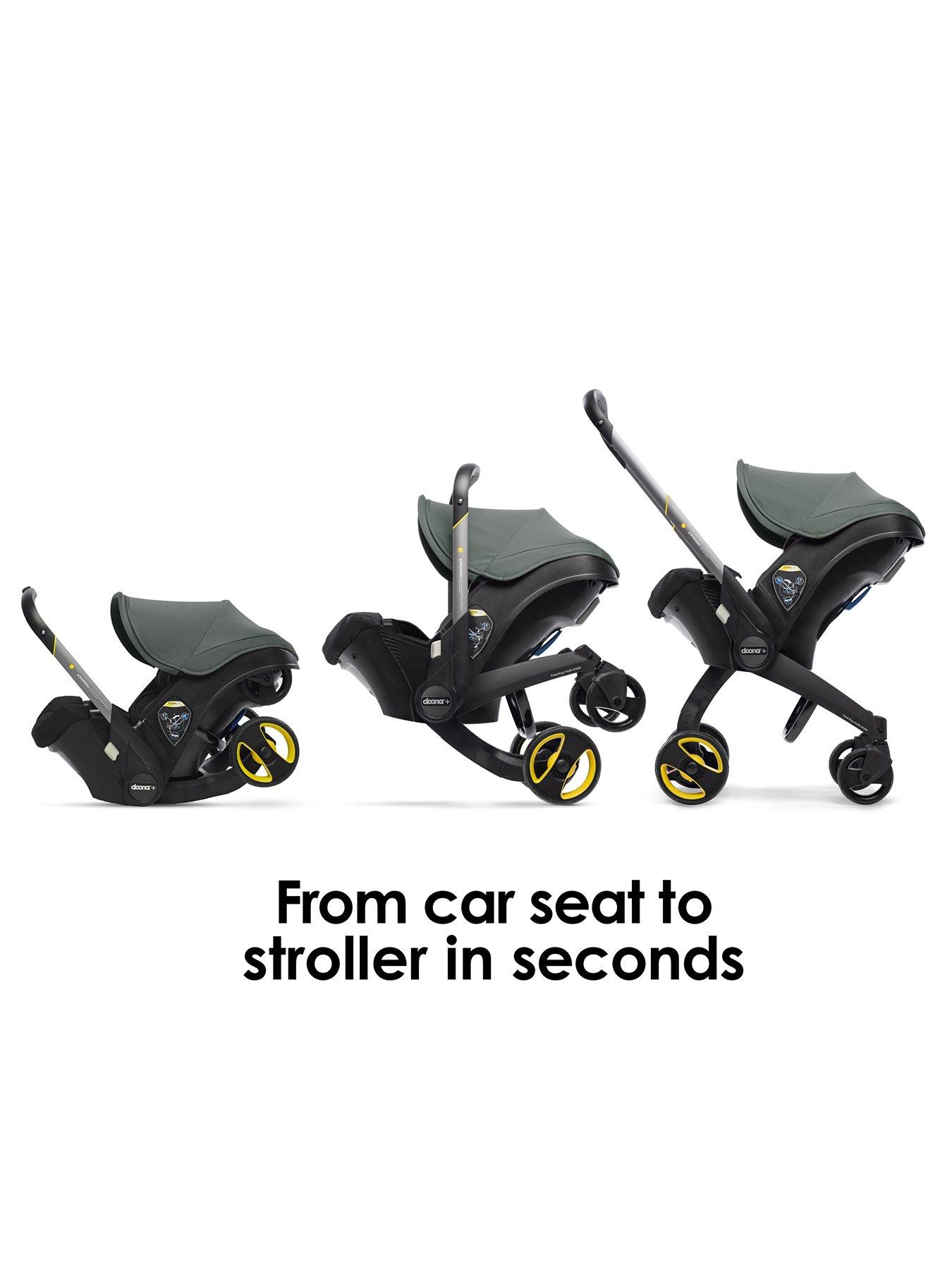 Image 3 of 6 of Doona Doona+ Infant Car Seat - Slate Green