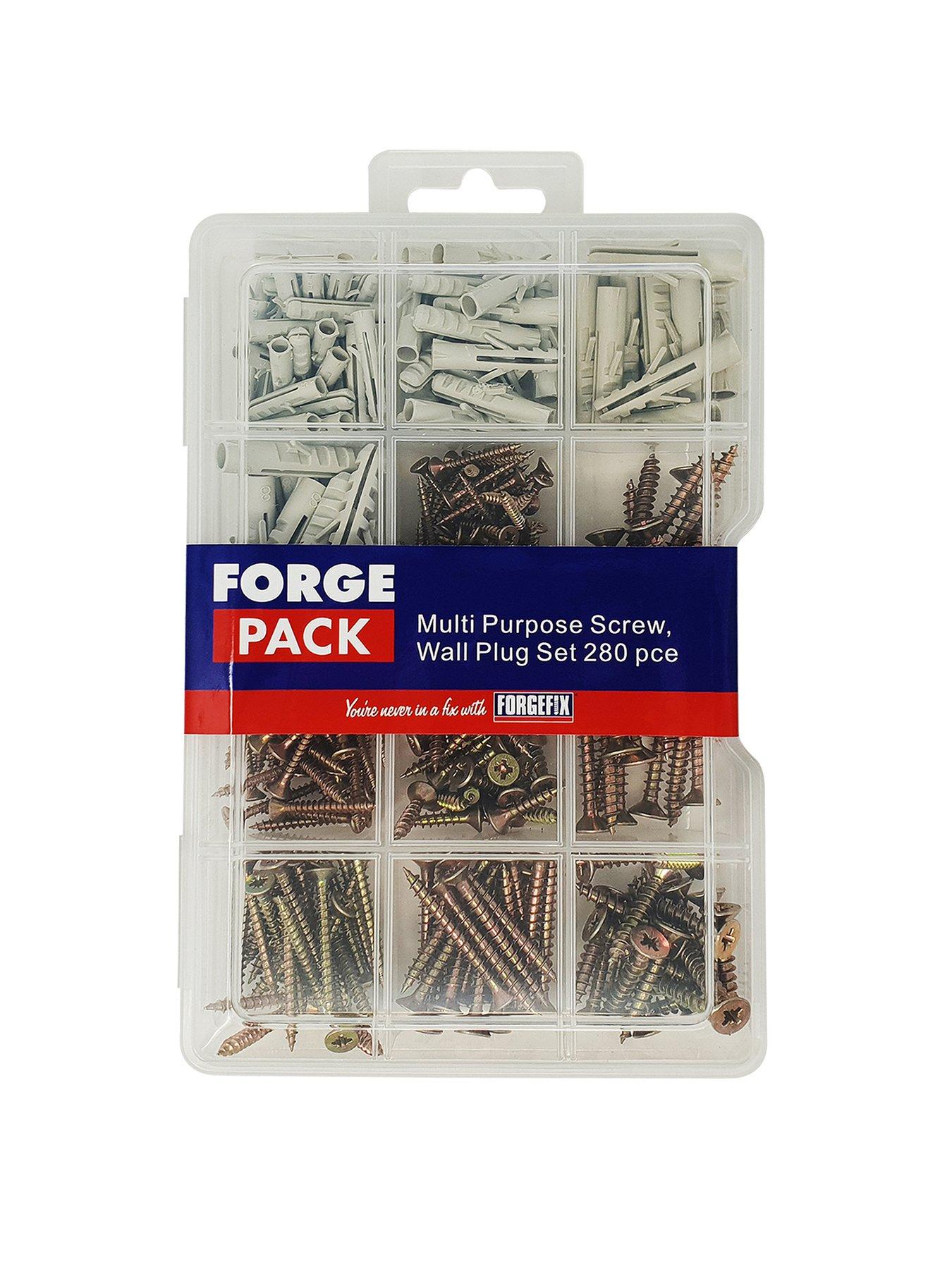 forgefix-screw-wall-plug-kit-forgepack-280-piece