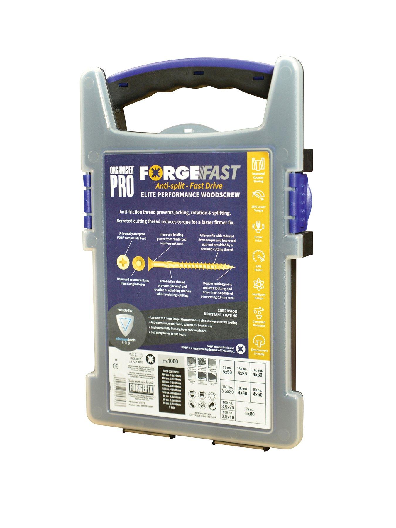 Image 1 of 2 of ForgeFix ForgeFast Pozi Compatible Elite Performance Wood Screw Organiser 1000 Piece