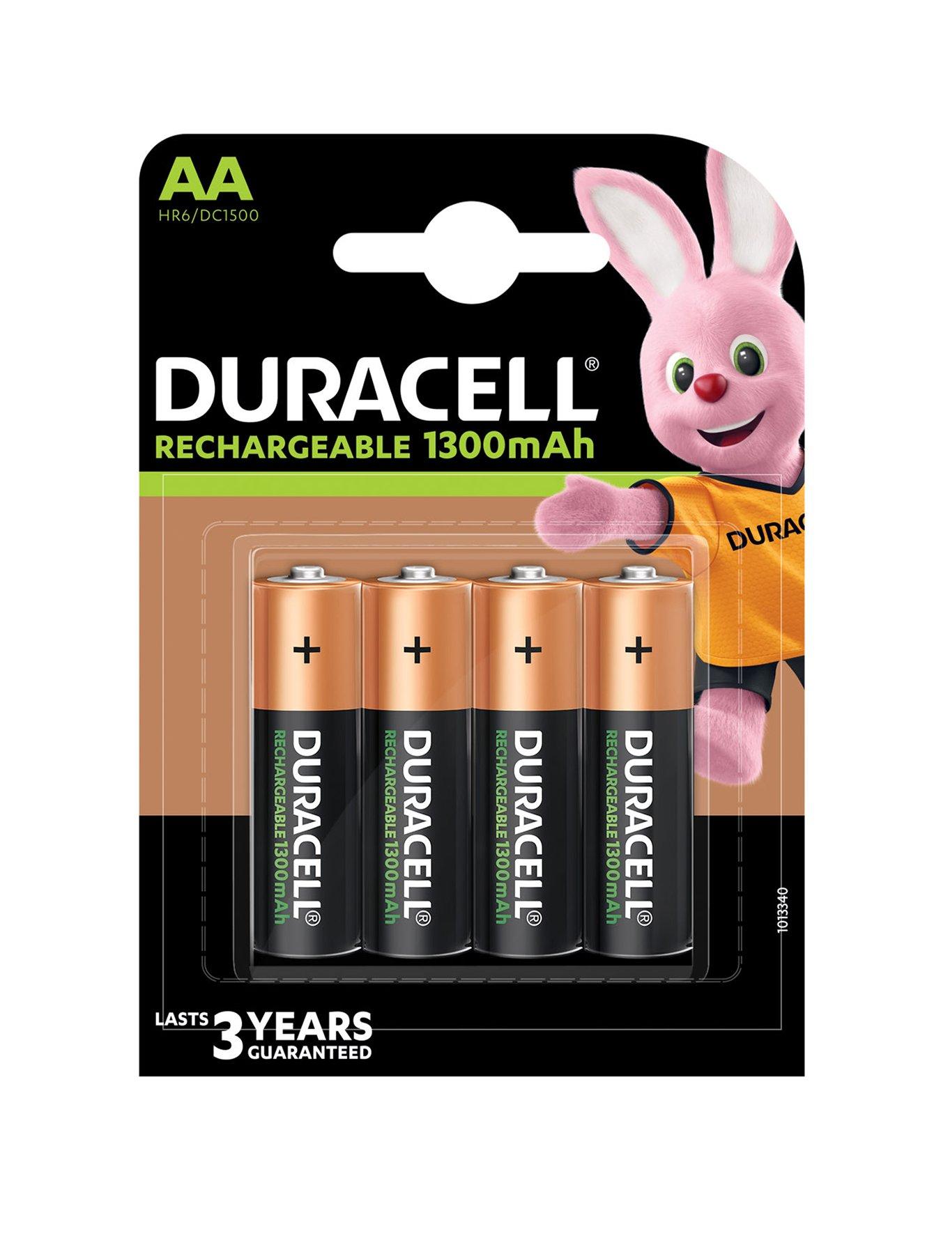 Duracell AA Cell 1300Mah Rechargeable Batteries (Pack 4)