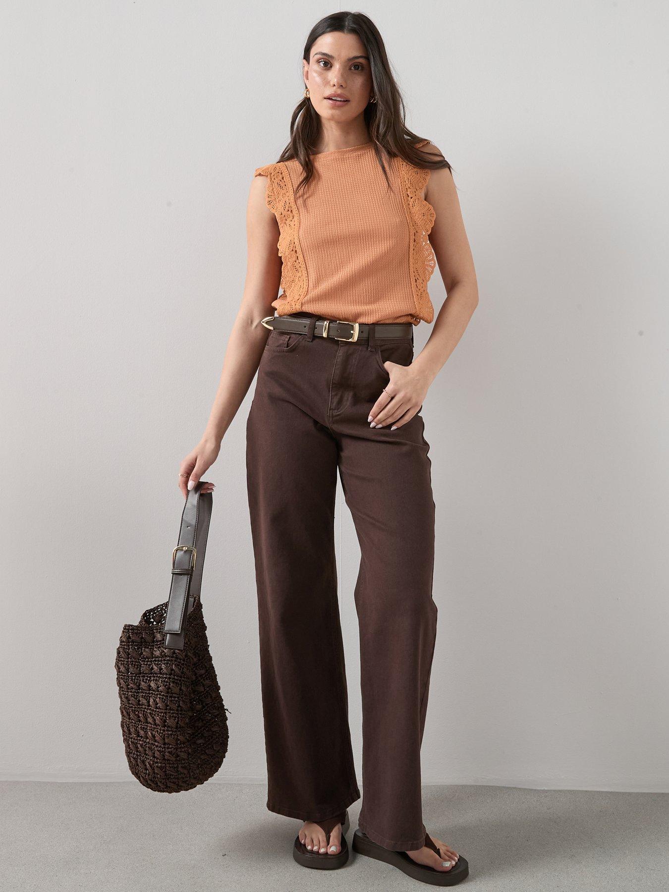 Image 6 of 6 of The Very Collection Crochet Trim Sleeveless Top