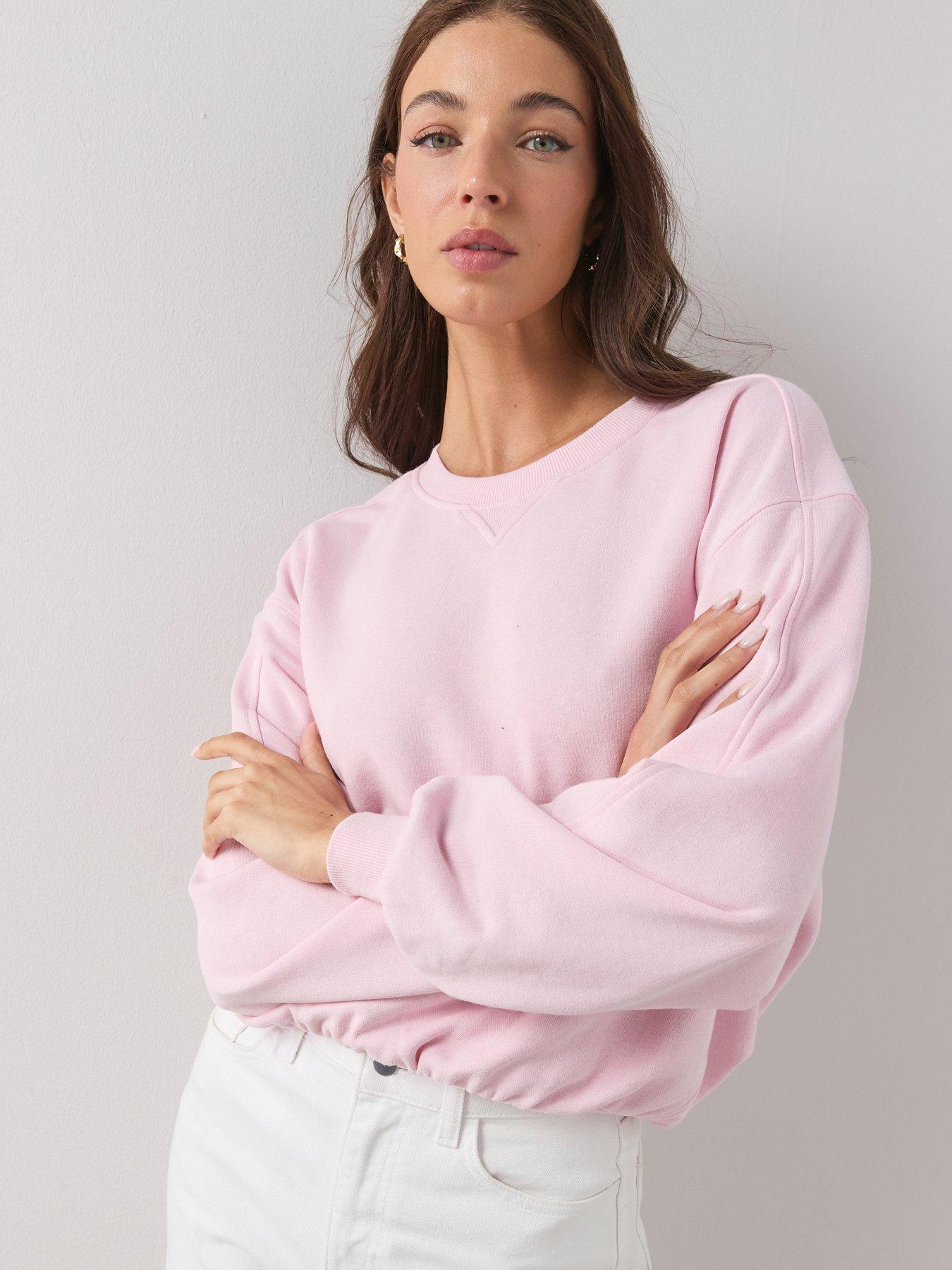 Image 4 of 6 of The Very Collection Crew Neck Sweatshirt - Pink