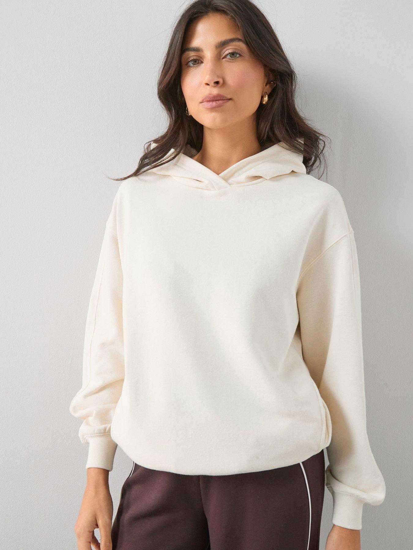 Image 1 of 7 of The Very Collection Relaxed Hoodie - Cream
