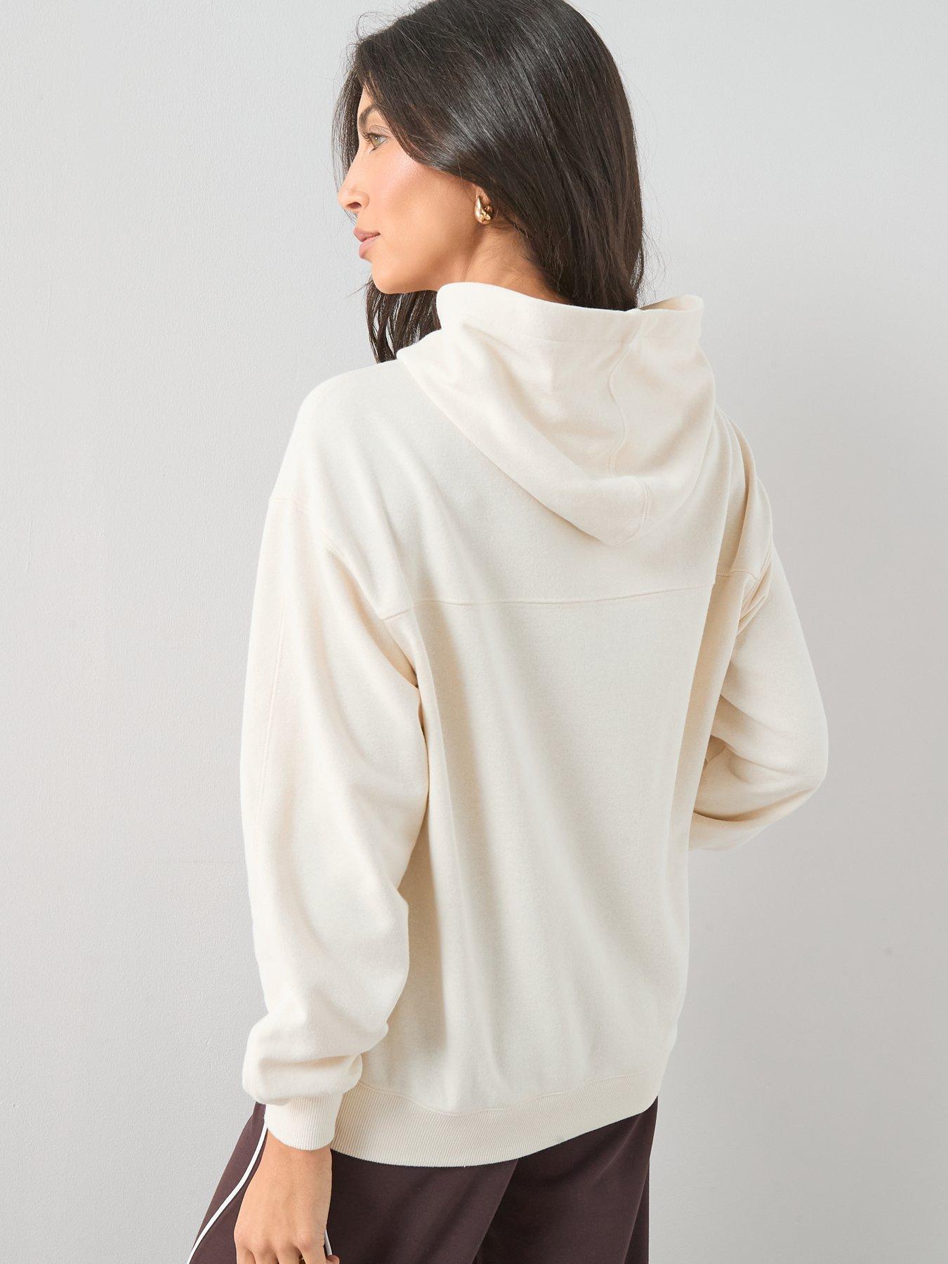 Image 2 of 7 of The Very Collection Relaxed Hoodie - Cream