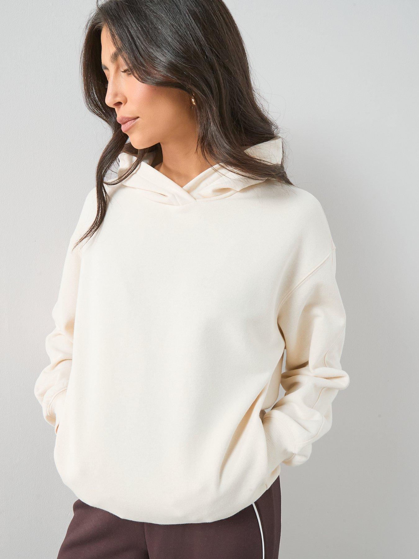 Image 4 of 7 of The Very Collection Relaxed Hoodie - Cream