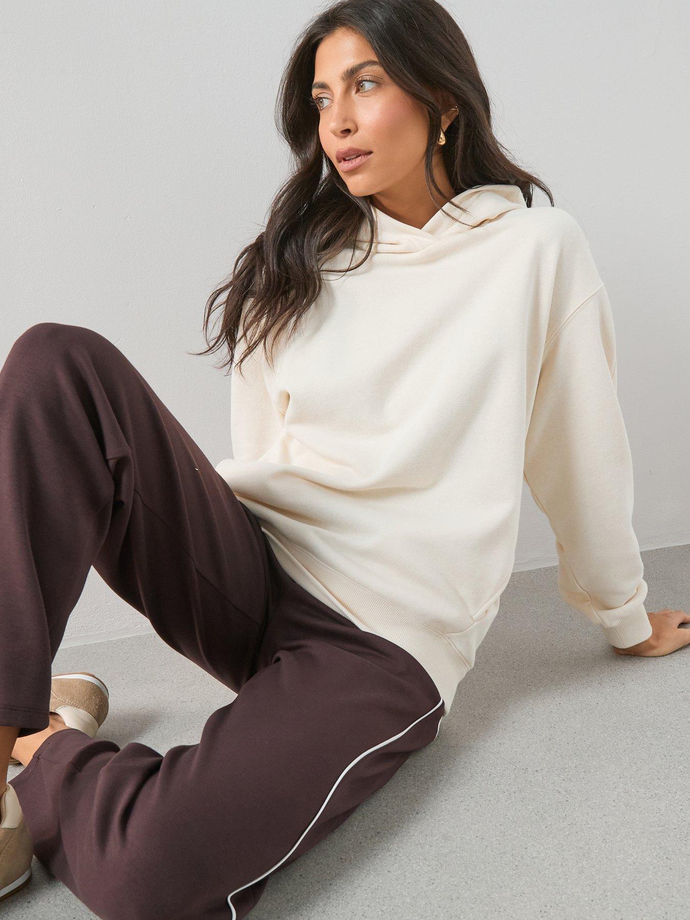 Image 6 of 7 of The Very Collection Relaxed Hoodie - Cream
