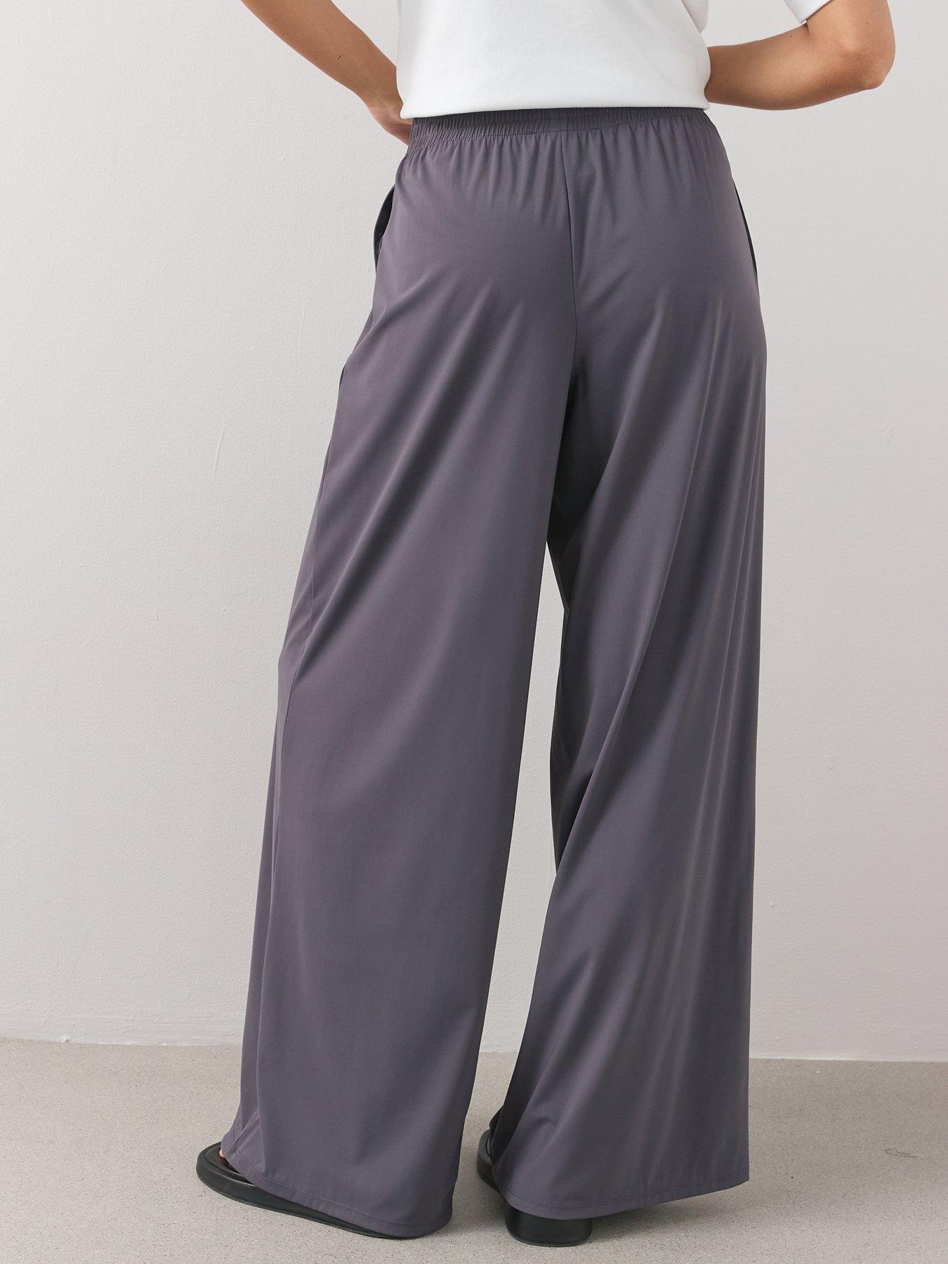 Image 2 of 6 of The Very Collection Tie Front Wide Leg Stretch Trouser