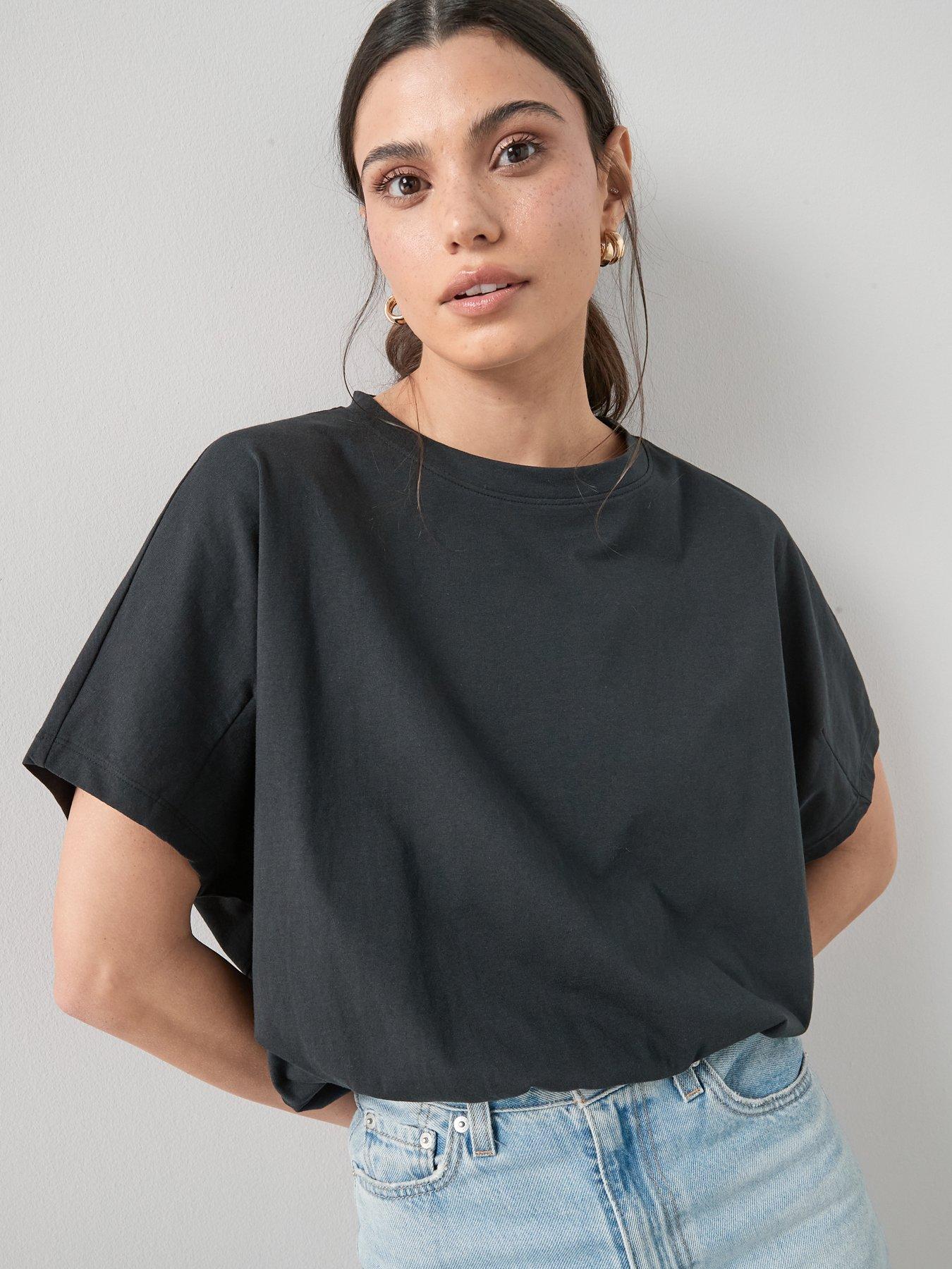 The Very Collection Elasticated Waist T-Shirt - Black