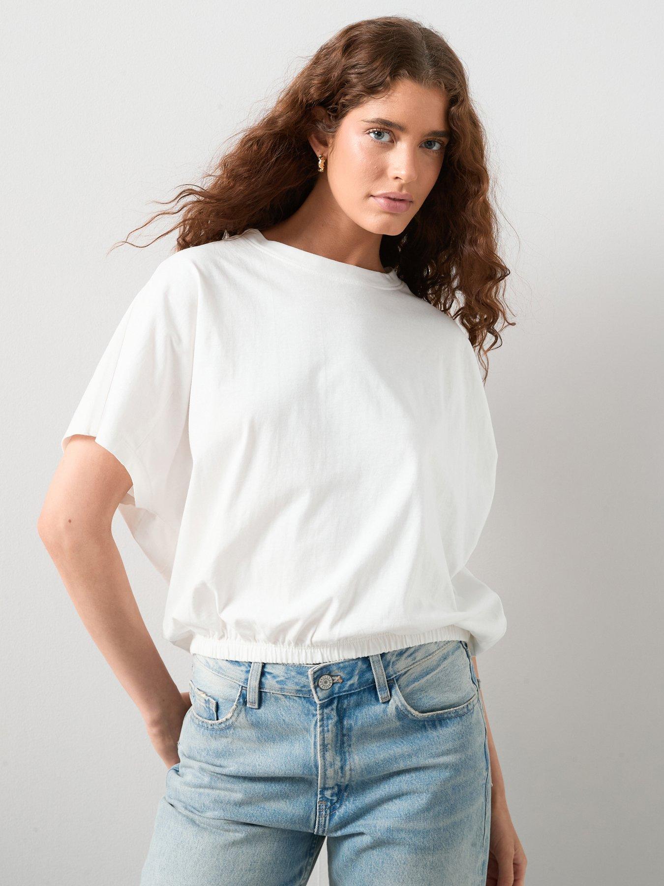 The Very Collection Elasticated Waist T-Shirt - White