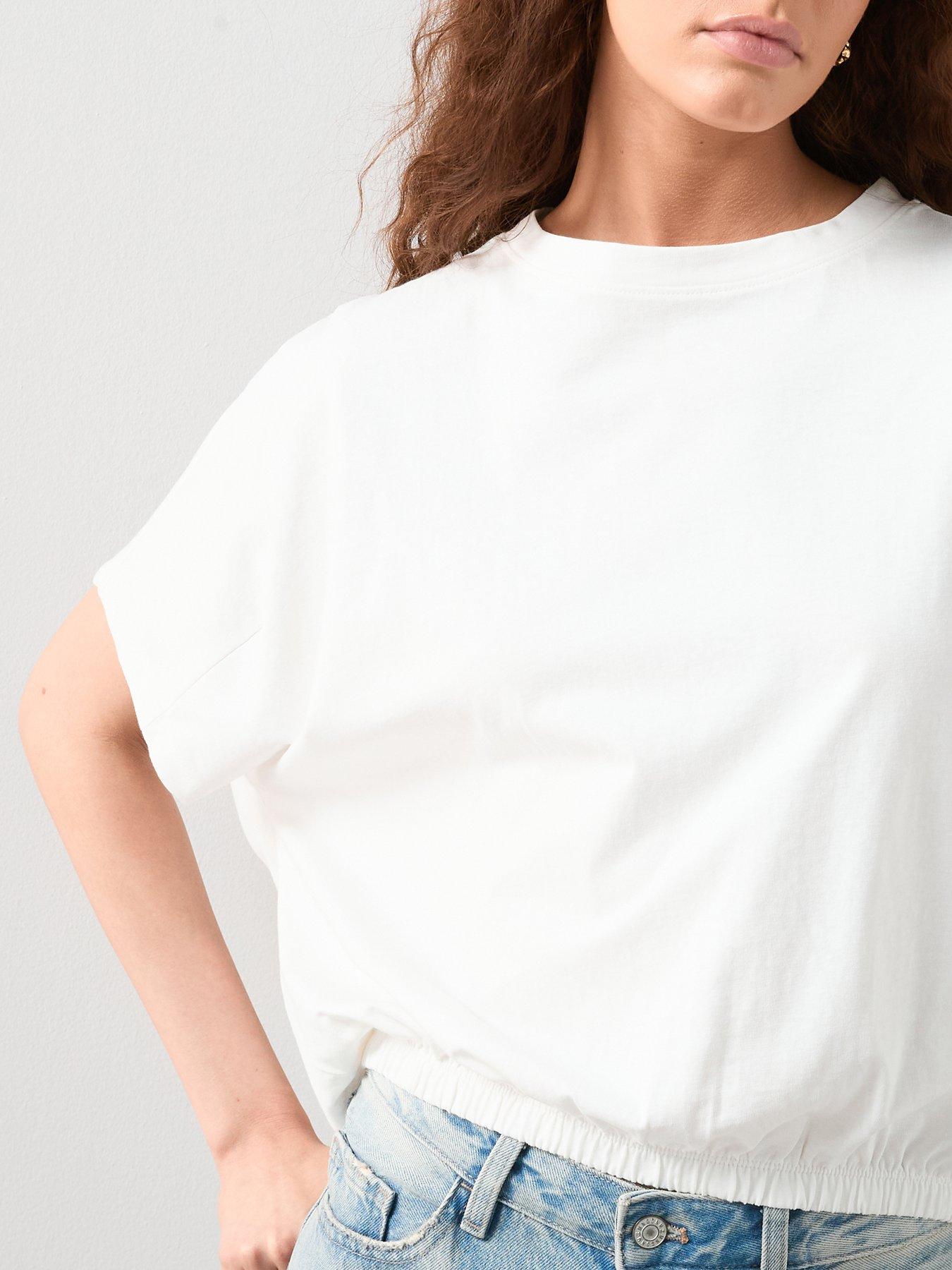 Image 4 of 7 of The Very Collection Bubble Hem Waist Tee